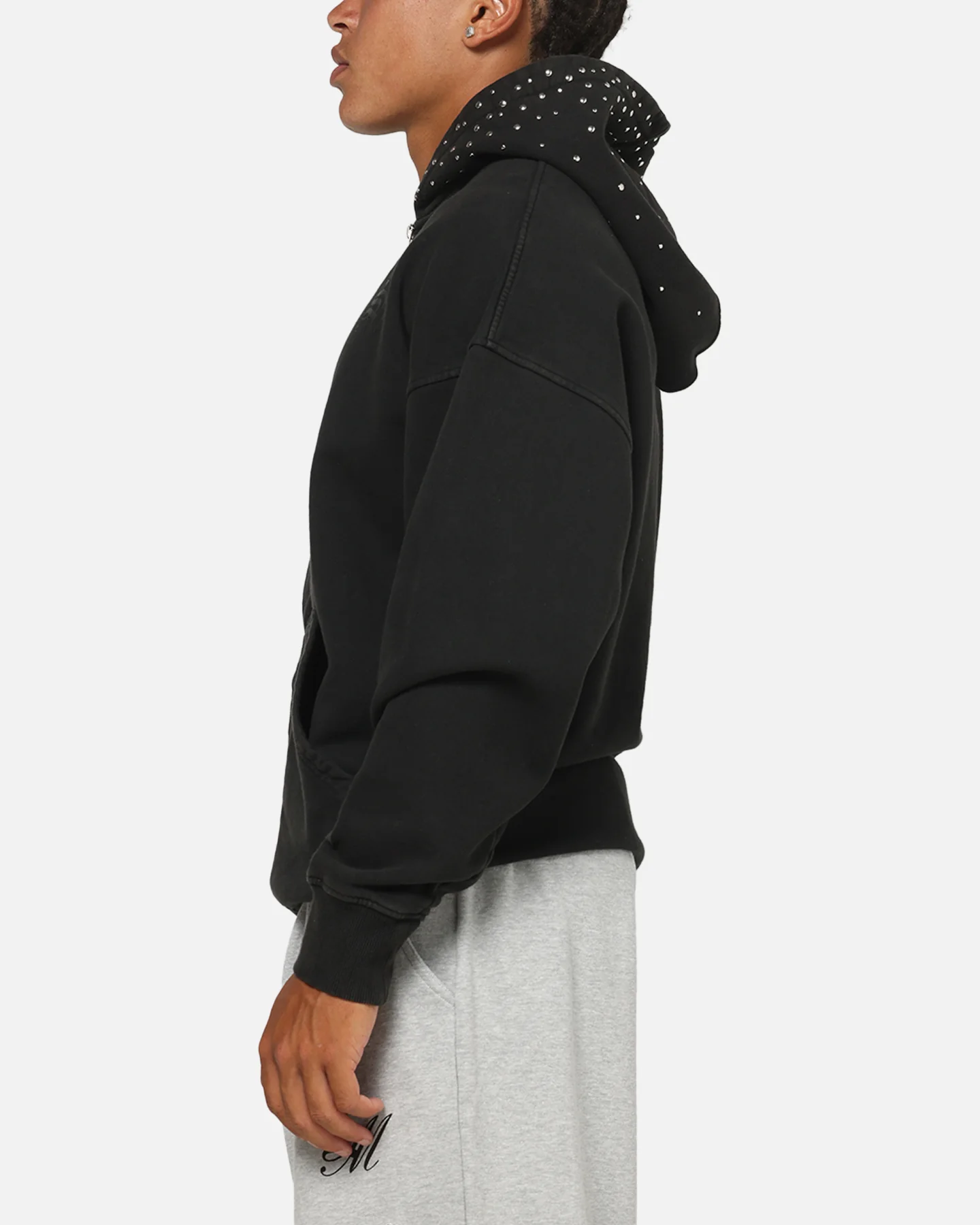 Saint Morta Divine Riot Zip Hoodie Black Wash - Image 5
