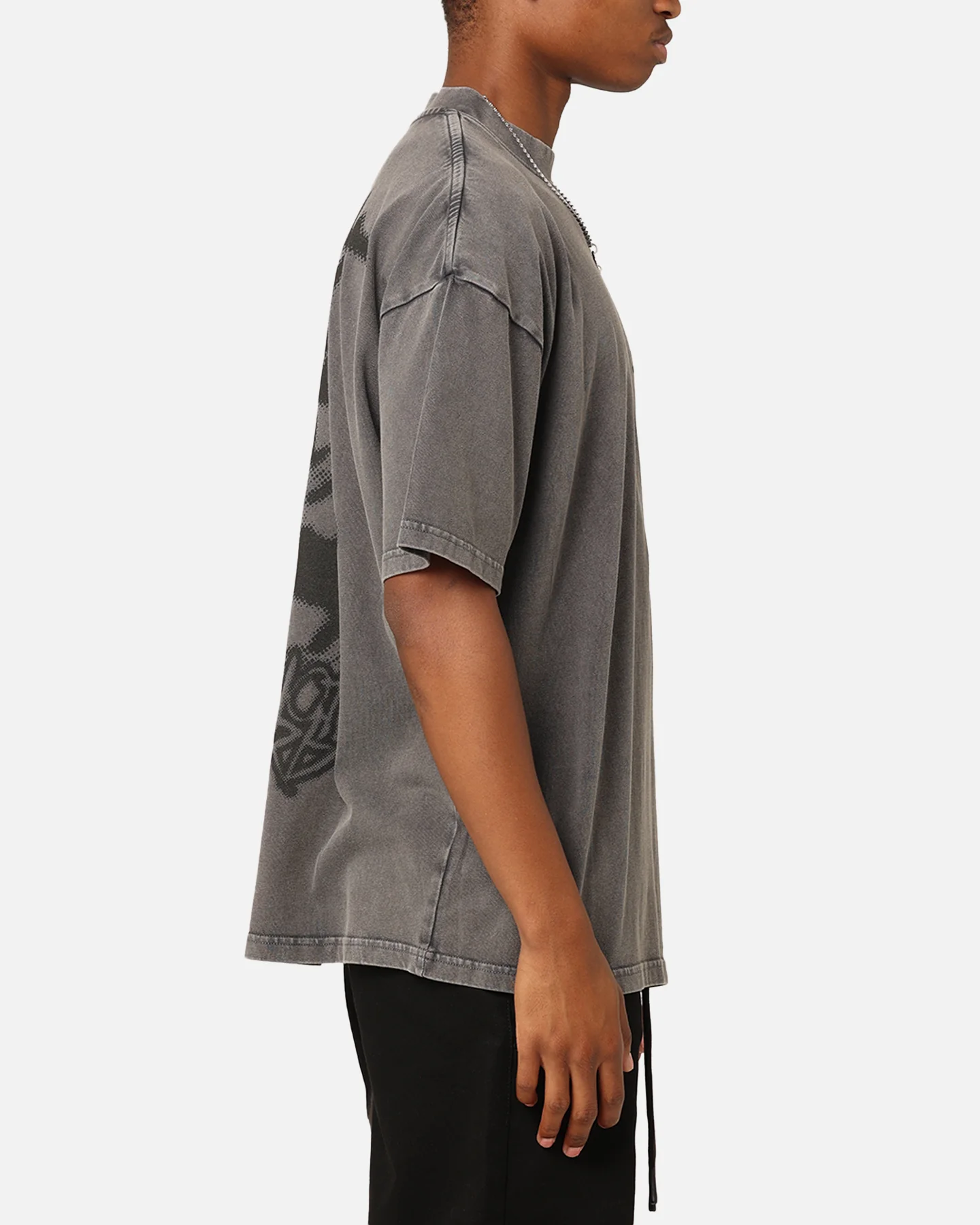 Saint Morta Do Not Disturb T-Shirt Washed Charcoal - Image 5