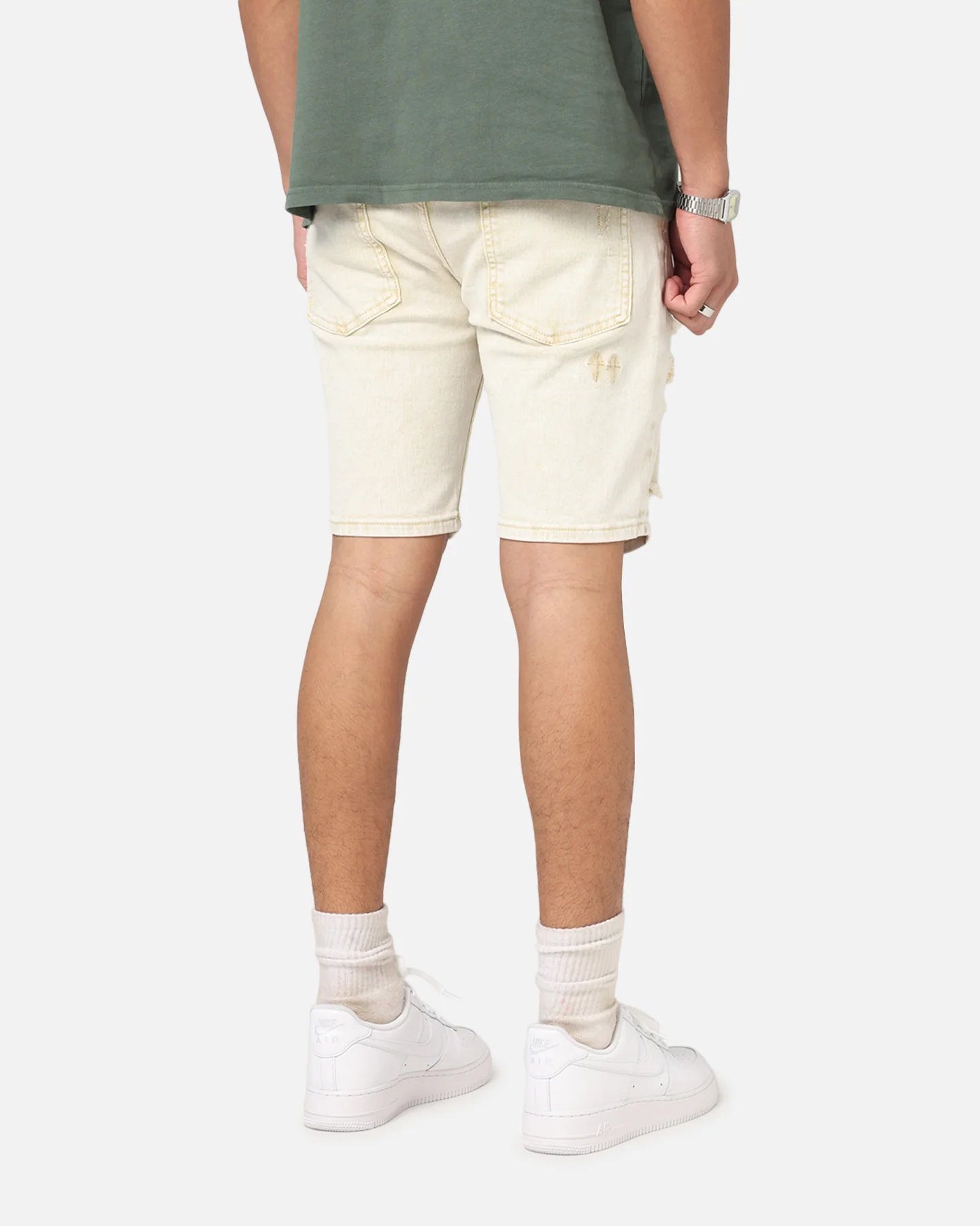 Saint Morta Dynasty V2 Denim Shorts Dirty Blonde - Image 5