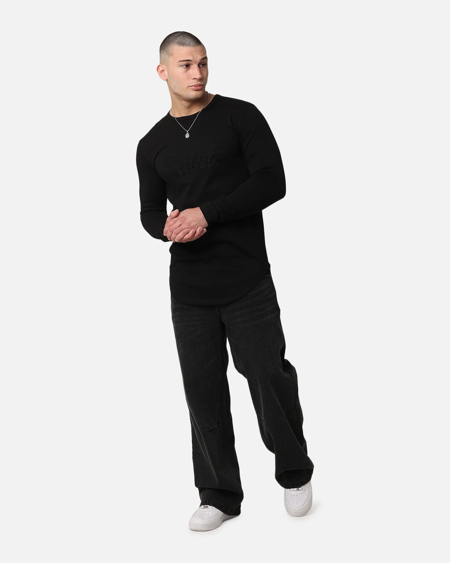 Saint Morta El Duplo Scribere Long Sleeve T-Shirt Black - Image 2