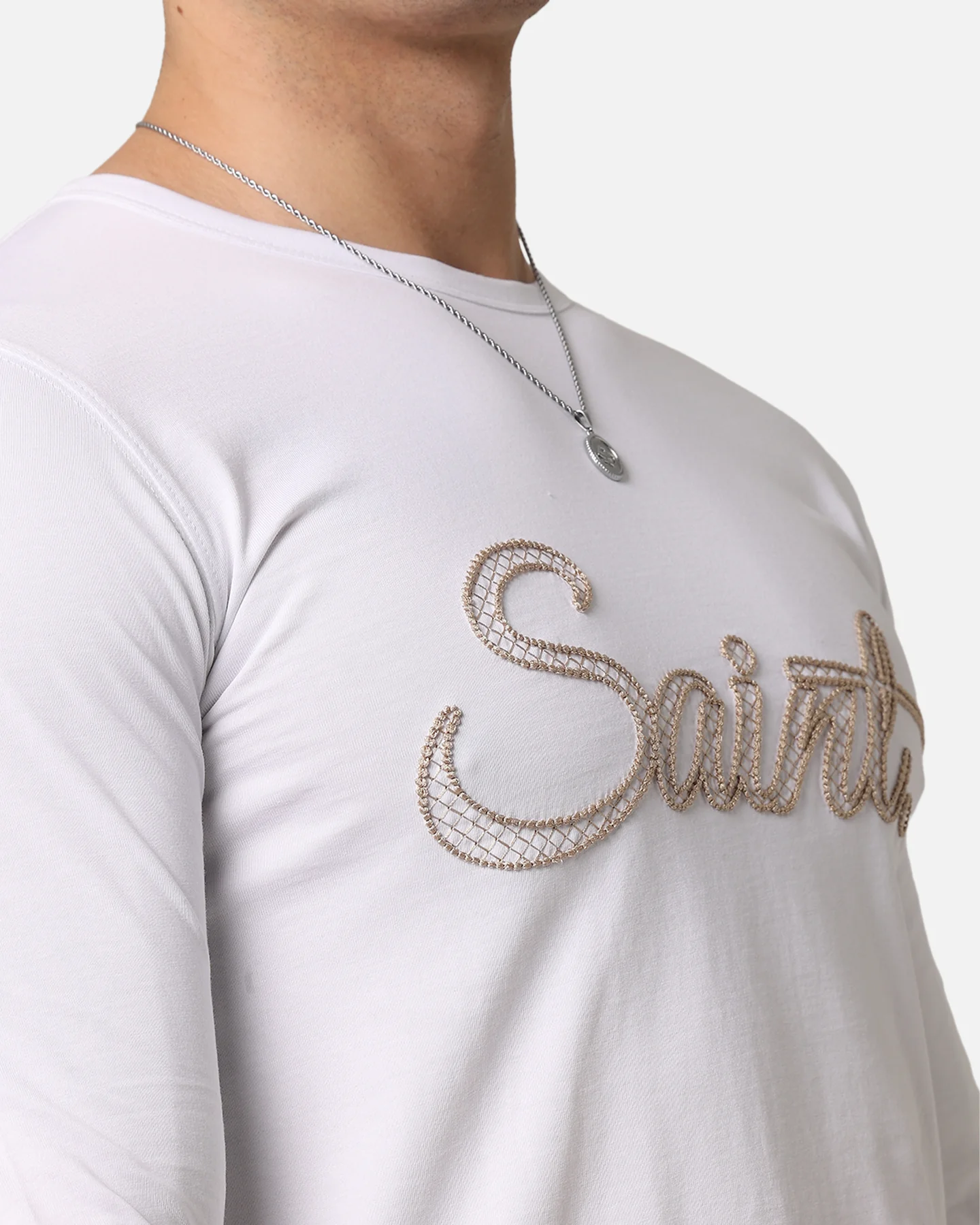 Saint Morta El Duplo Scribere Long Sleeve T-Shirt White - Image 6