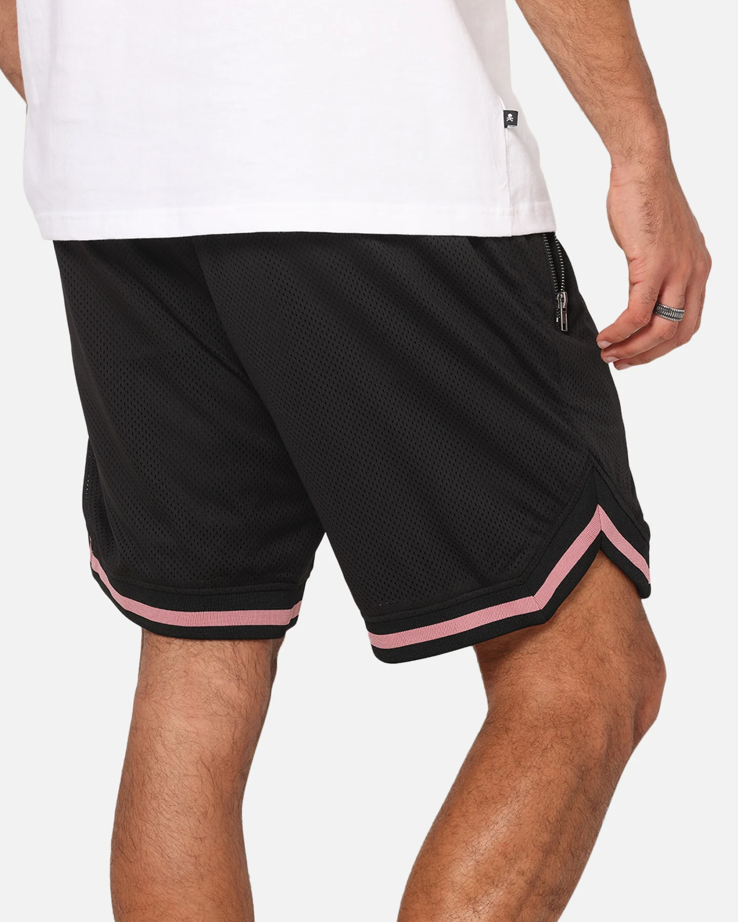 Saint Morta Envogue Allstar Basketball Shorts Black/Pink - Image 4