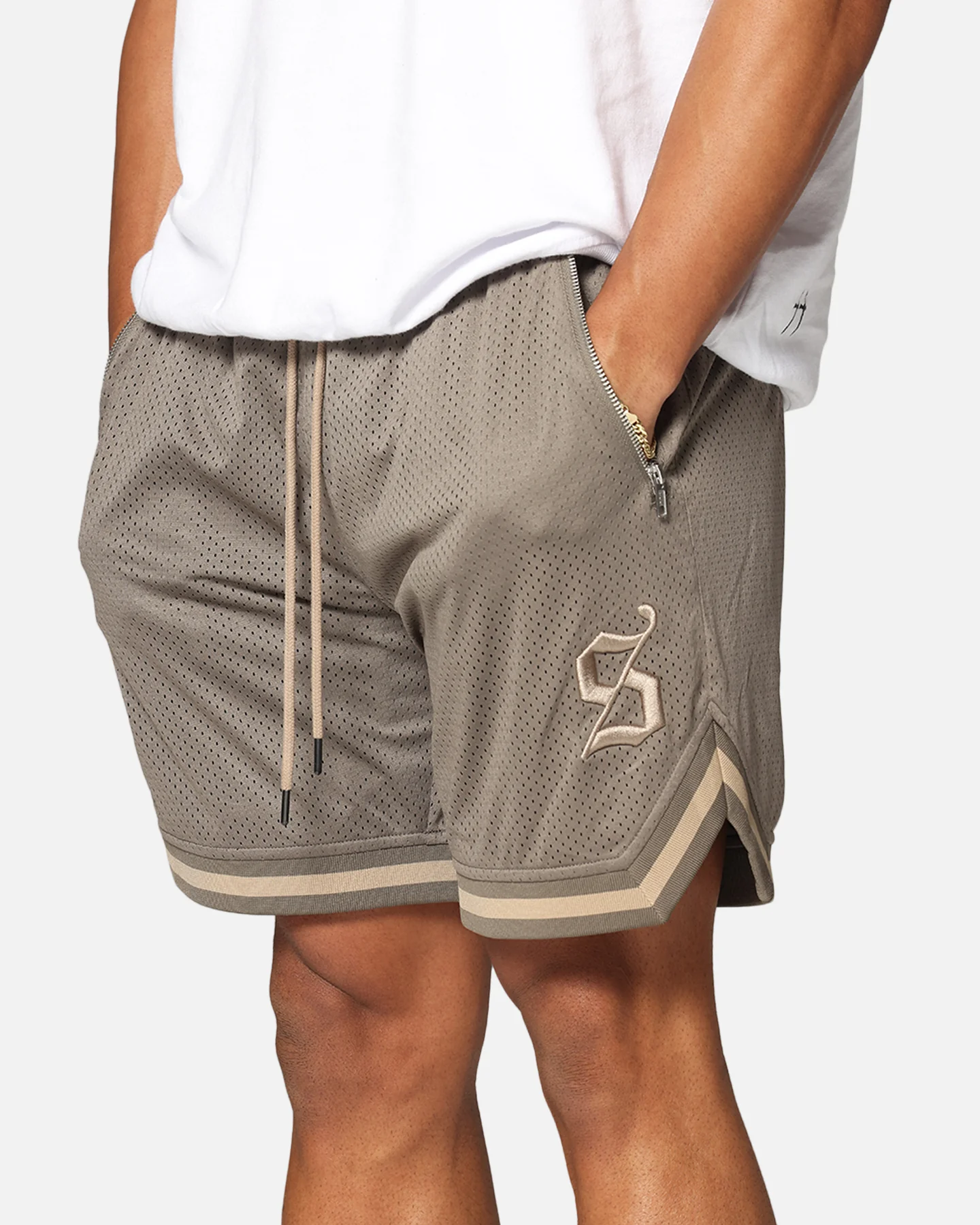 Saint Morta Envogue Allstar Basketball Shorts Dark Brown - Image 3