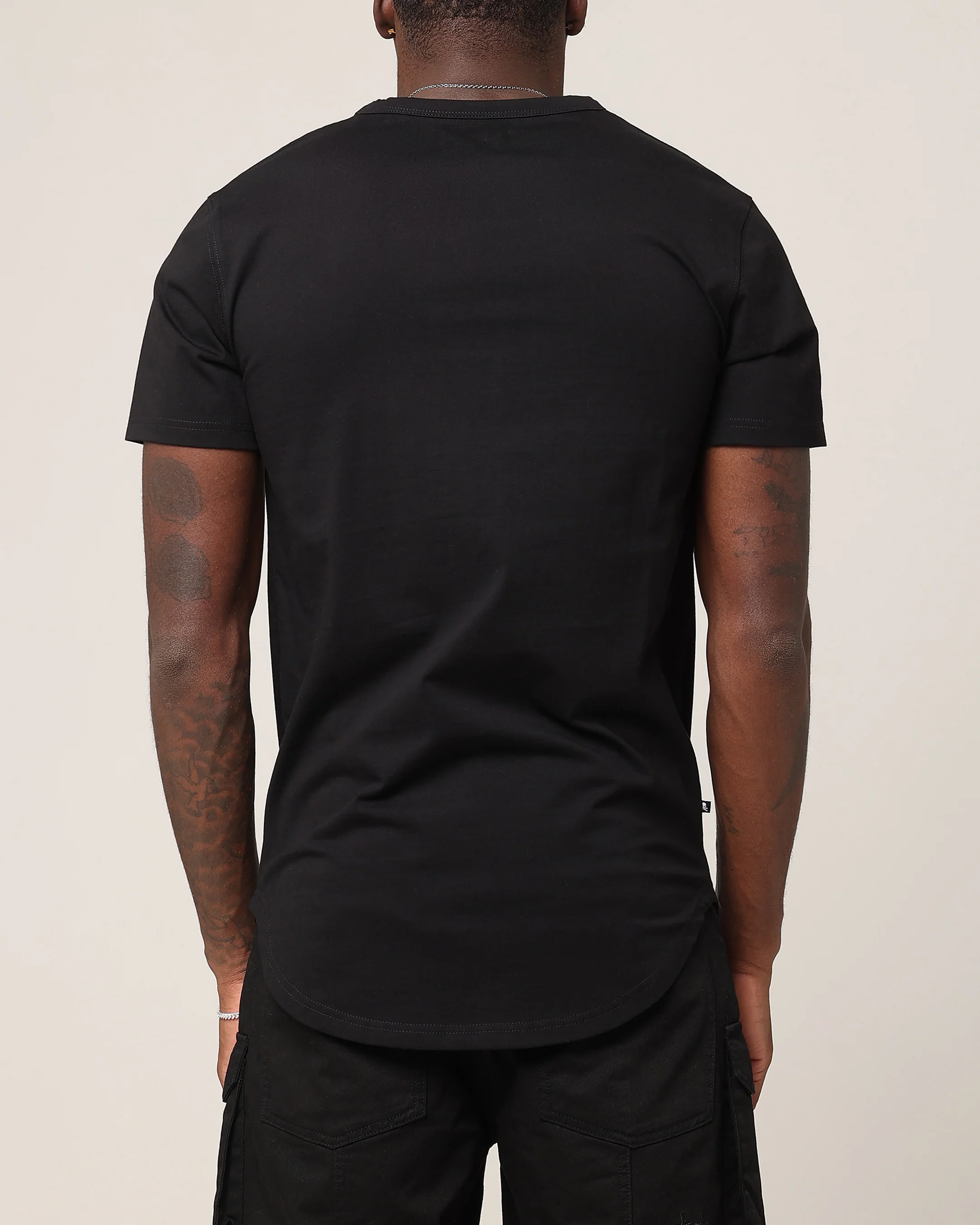 Saint Morta Faith El Duplo T-Shirt Black/Black - Image 3