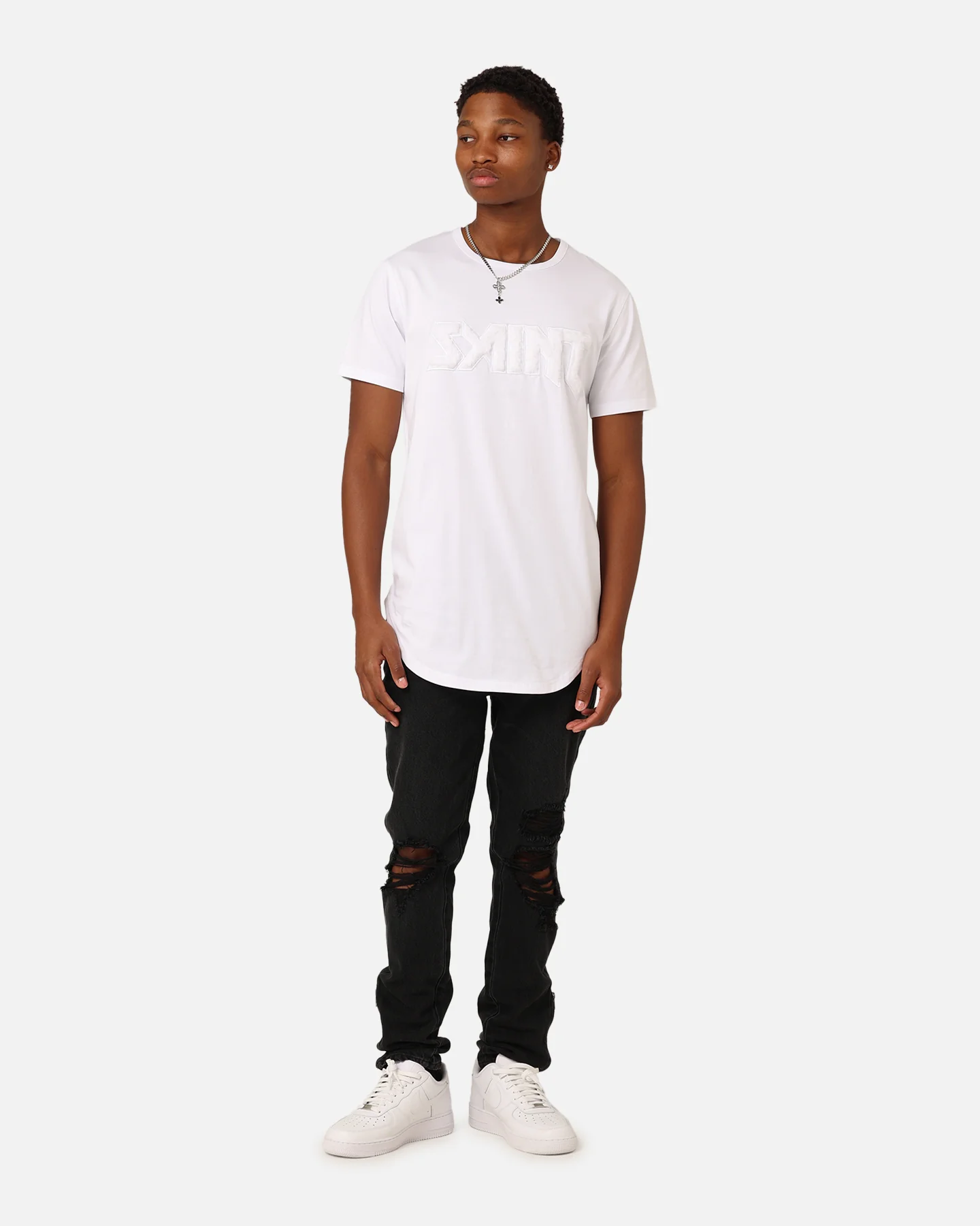 Saint Morta Fein El Duplo T-Shirt White/White - Image 8
