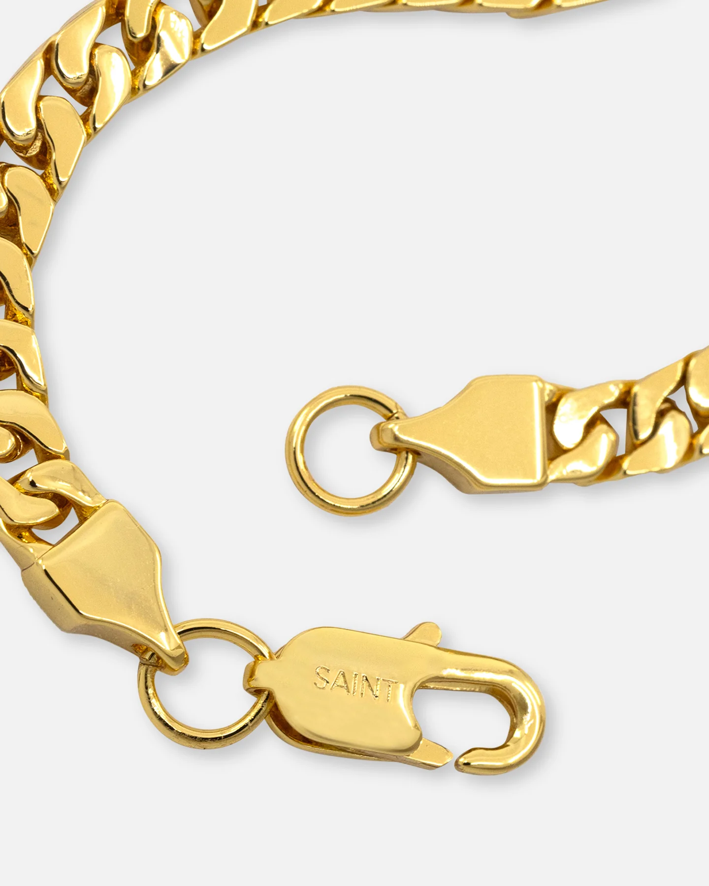 Saint Morta Flat Faced Curb Bracelet Gold - Image 3