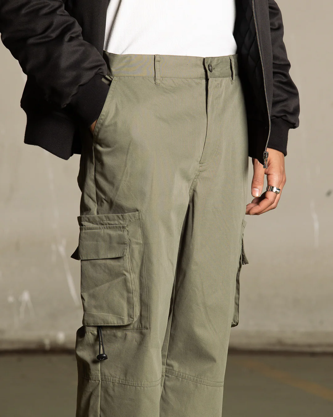Saint Morta Flight Pants Khaki Green - Image 3