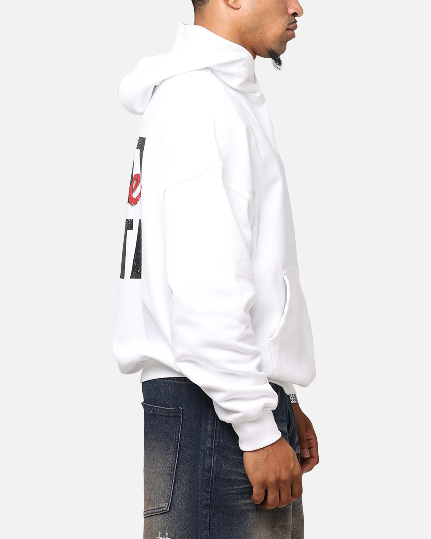 Saint Morta Forever Boxy Hoodie White - Image 5
