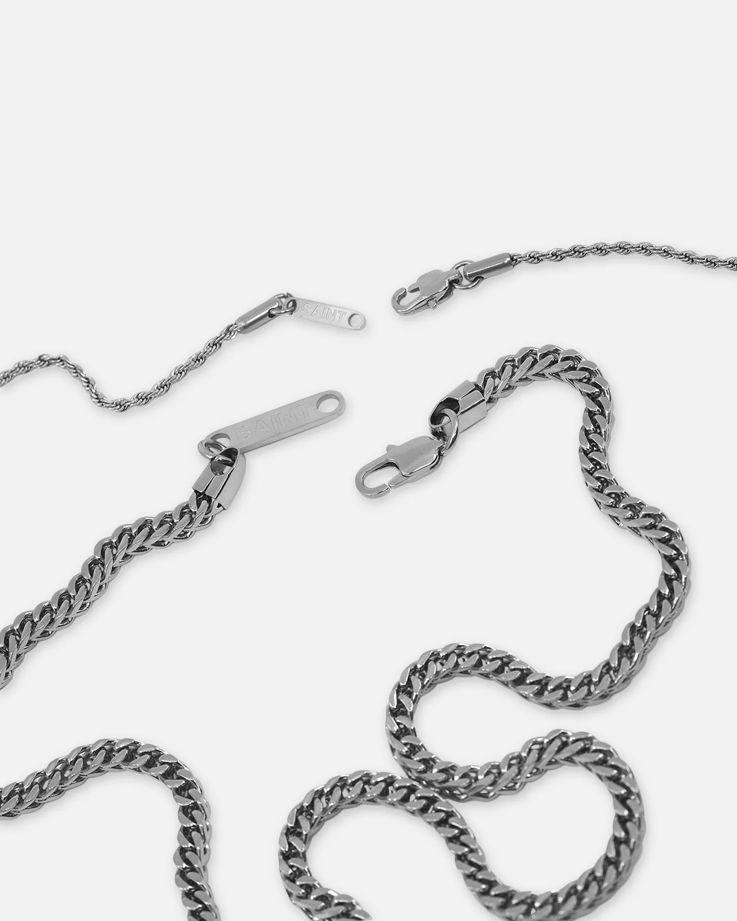 Saint Morta Franco Rope Cupid Chain Set White Gold - Image 8