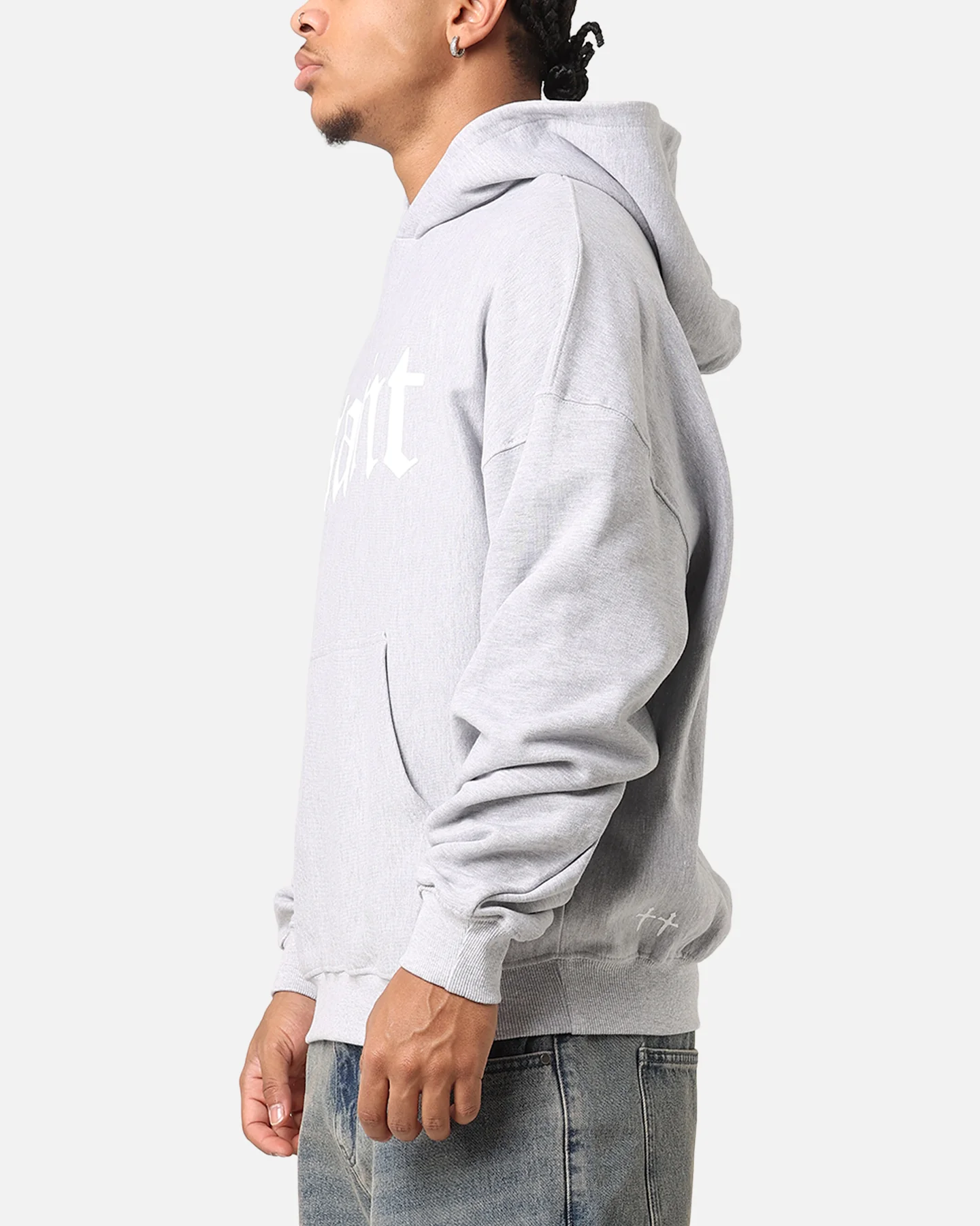 Saint Morta Gothic Premium Hoodie Light Marle - Image 5