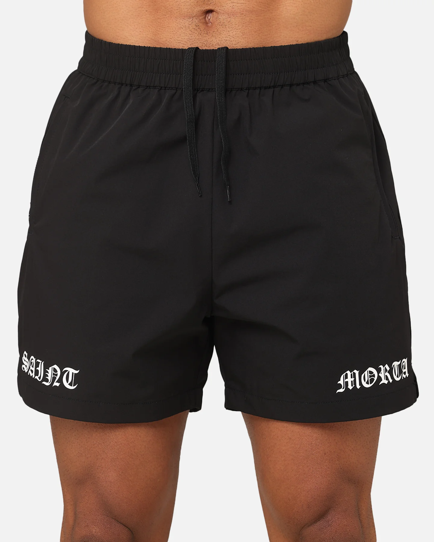 Saint Morta Gothic Training Shorts Black - Image 8