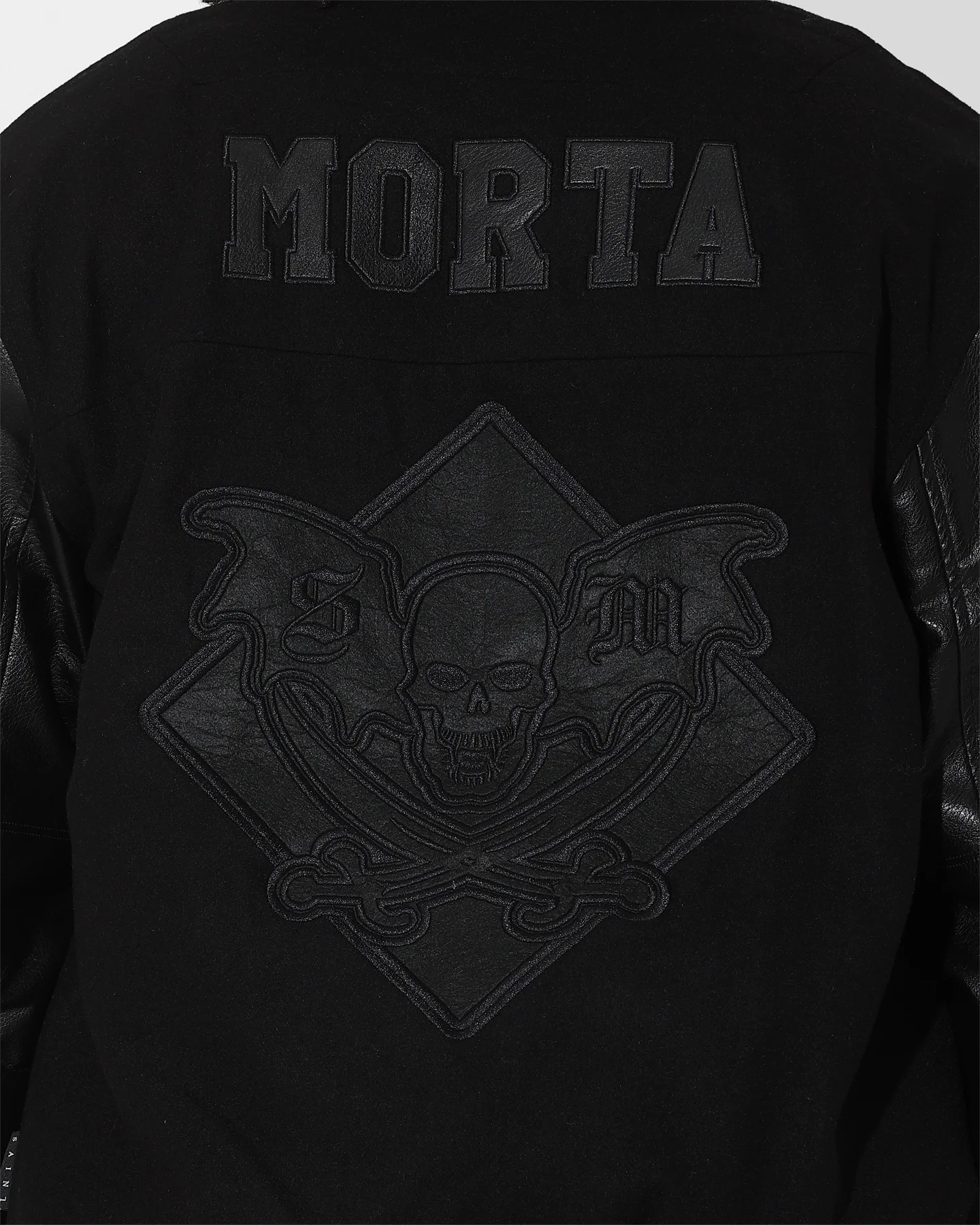 Saint Morta Graveyard Varsity Jacket Black/Black - Image 5