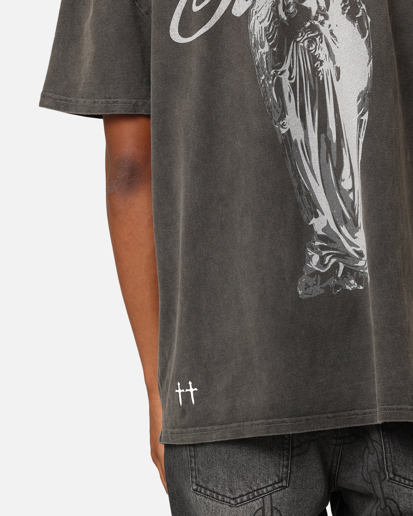 Saint Morta Guardian T-Shirt Black Wash - Image 7