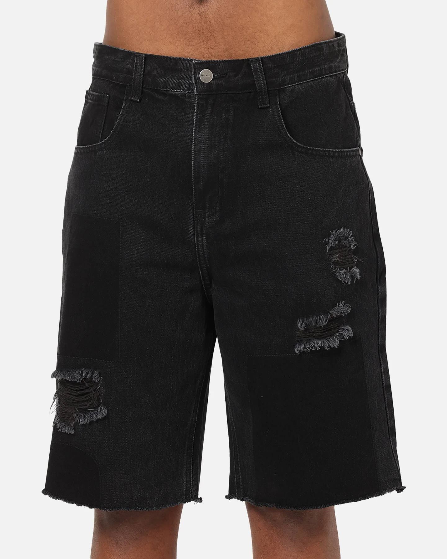 Saint Morta Halo Damage Jorts Black - Image 7