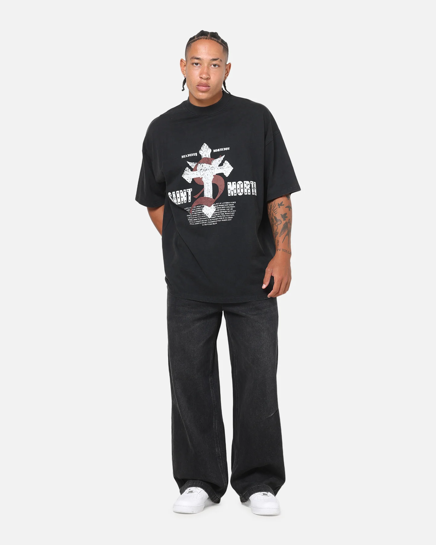 Saint Morta Heavenly Dominion T-Shirt Black Wash - Image 2