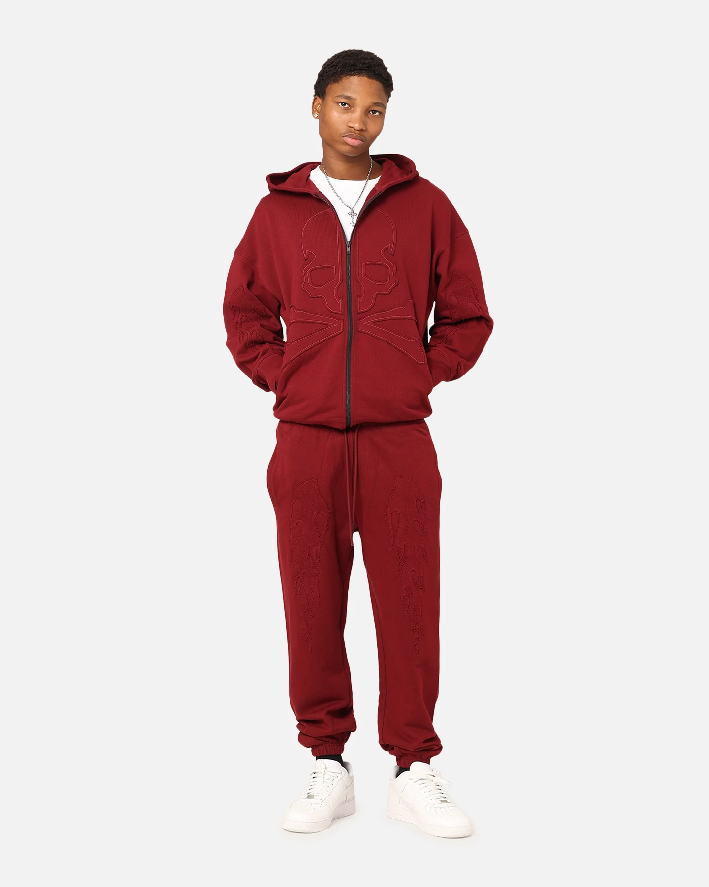 Saint Morta Hellfire Zip Hoodie Lava - Image 8