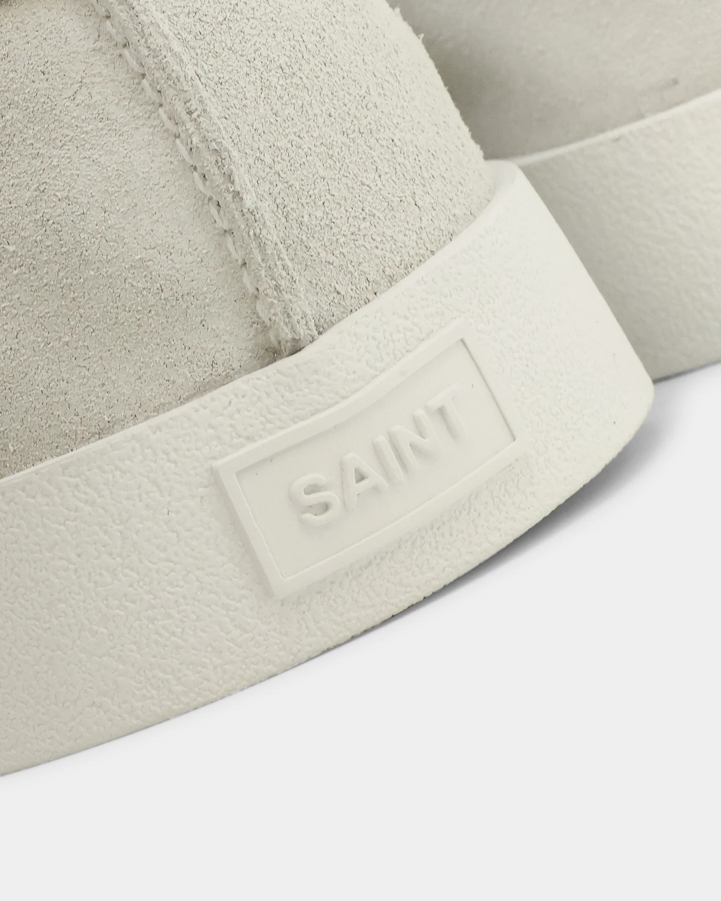 Saint Morta Hemisphere Suede Slip On Loafer White/White - Image 8
