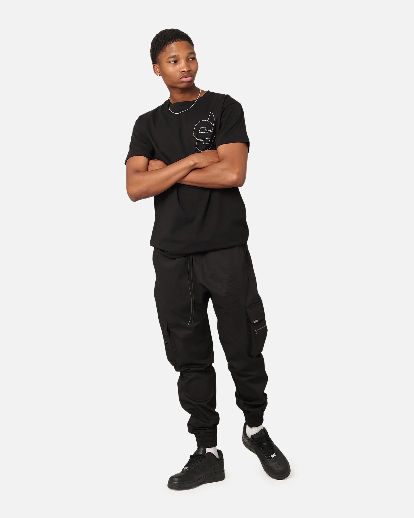 Saint Morta Hikari Cargo Jogger Black - Image 2