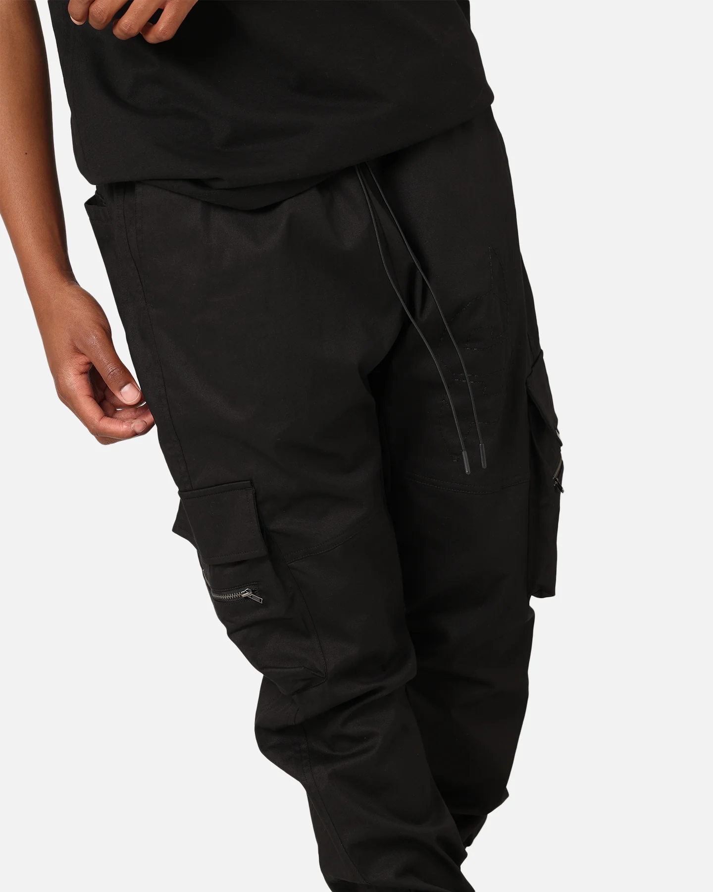 Saint Morta Hikari Cargo Jogger Black - Image 3