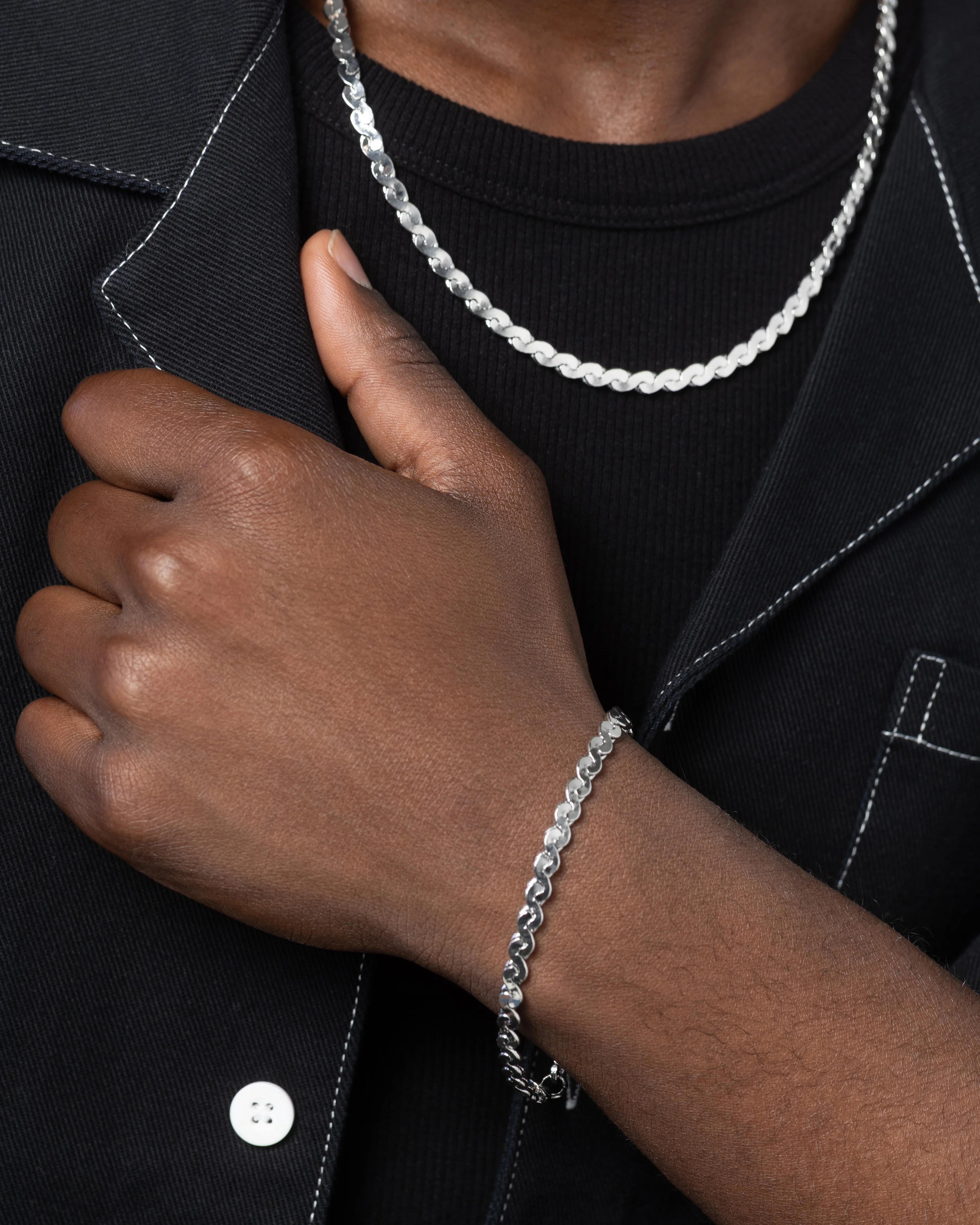 Saint Morta Infinity Chain White Gold - Image 4