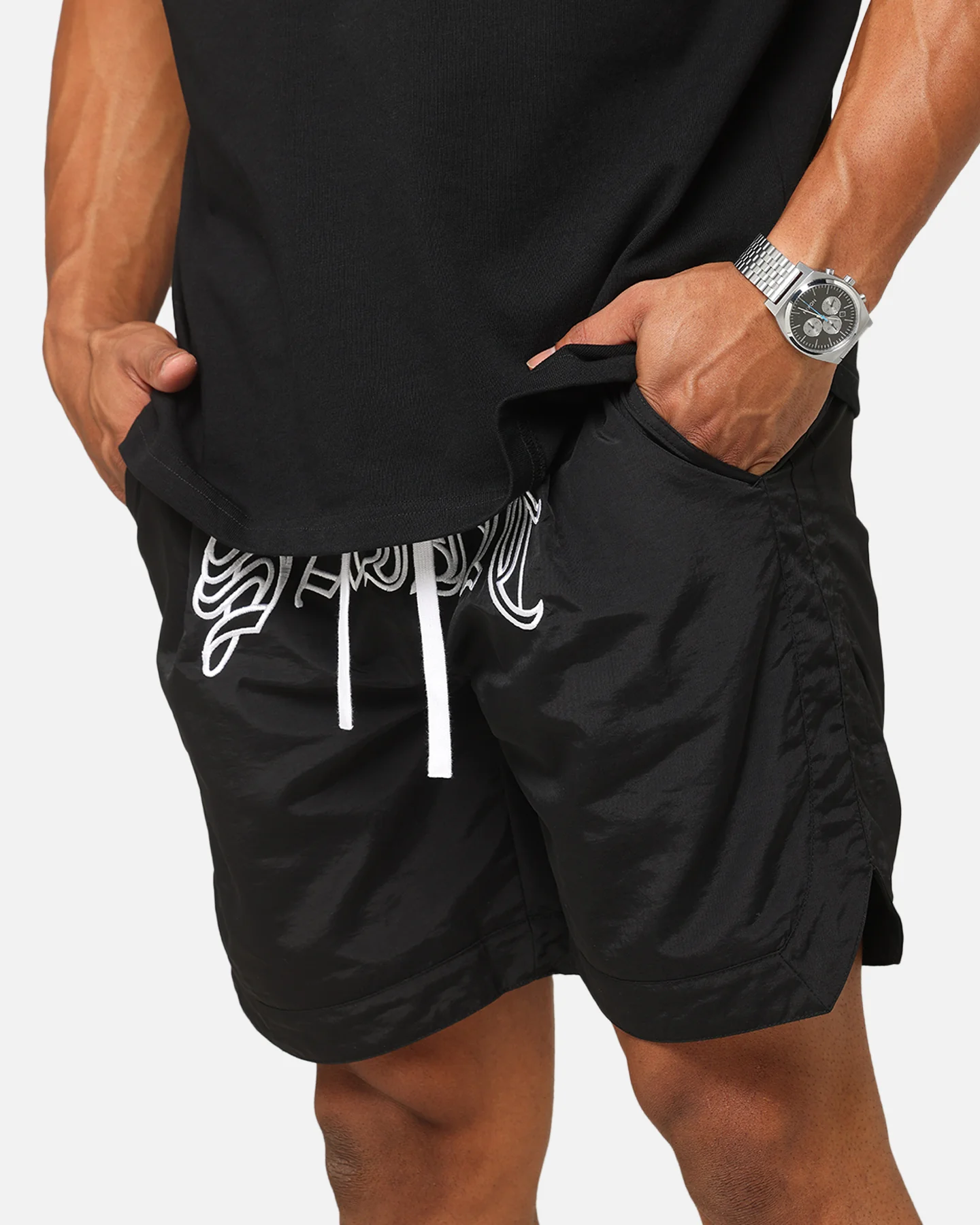 Saint Morta Lucius Shorts Black - Image 3