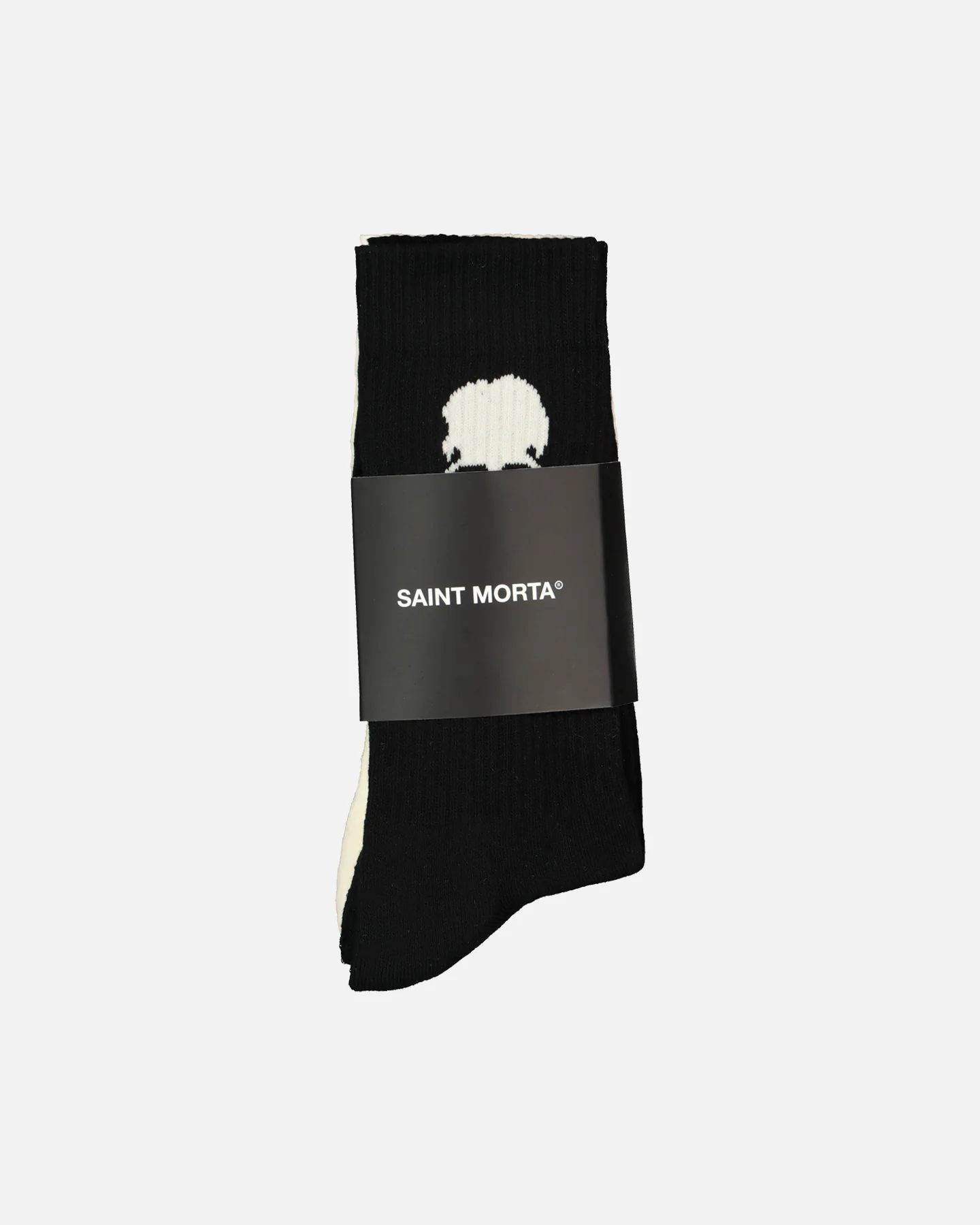 Saint Morta Maison Morta Sock 2 Pack Black/Off White - Image 6