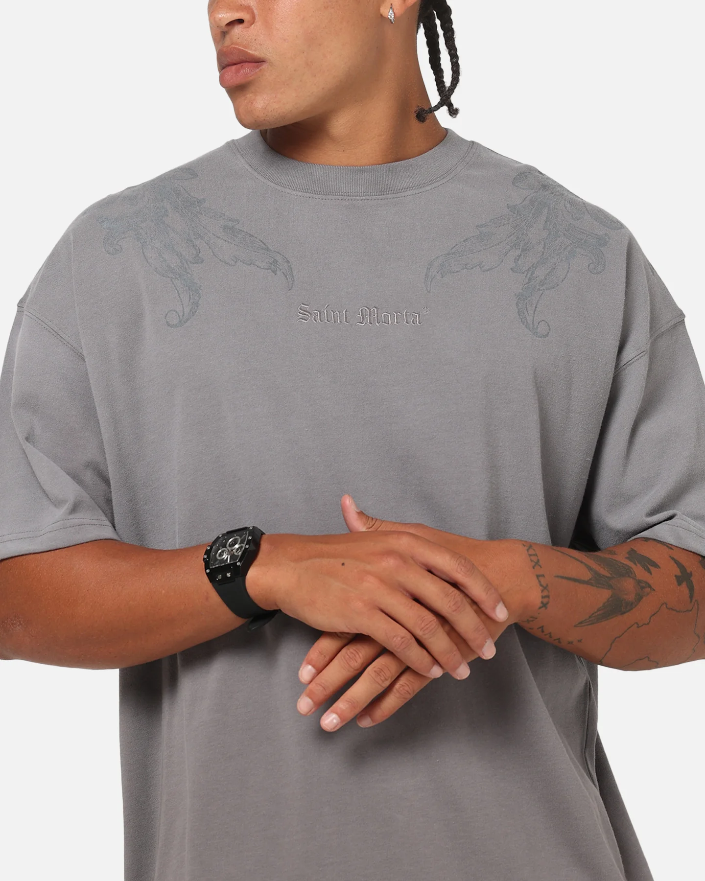 Saint Morta Matriarch Boxy T-Shirt Pigment Washed - Image 8