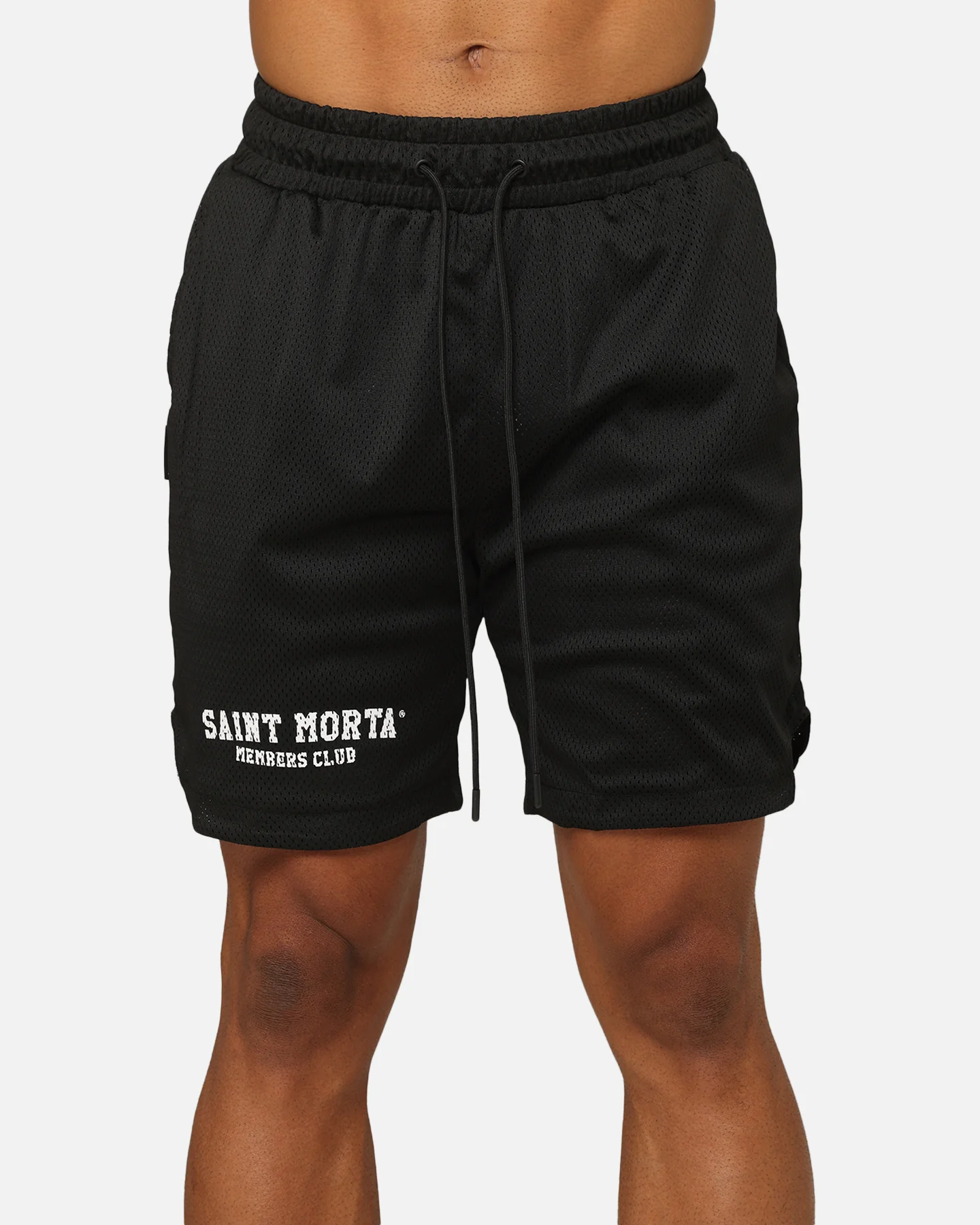 Saint Morta Members Club Mesh Shorts Black - Image 7