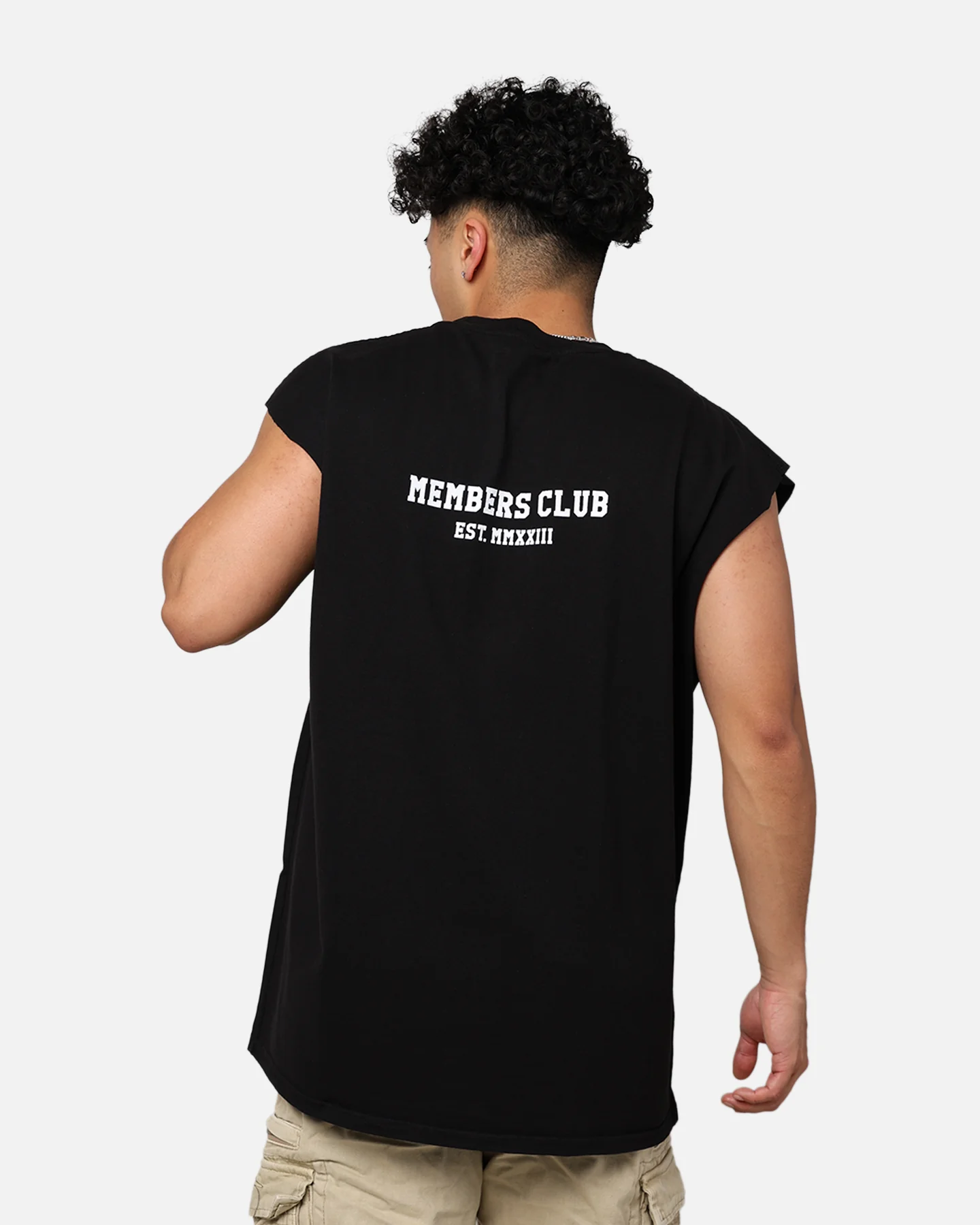 Saint Morta Members Club Muscle T-Shirt Black - Image 2