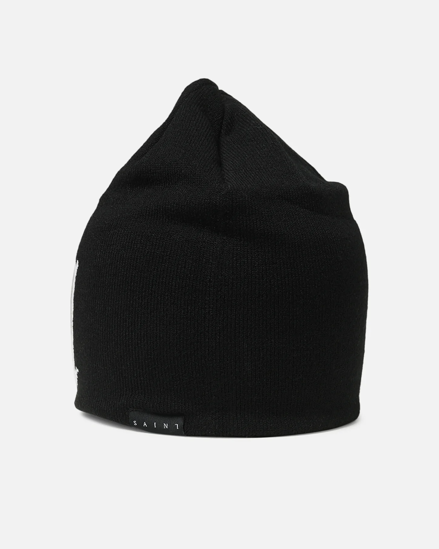 Saint Morta Monogram Fold Beanie Black - Image 4
