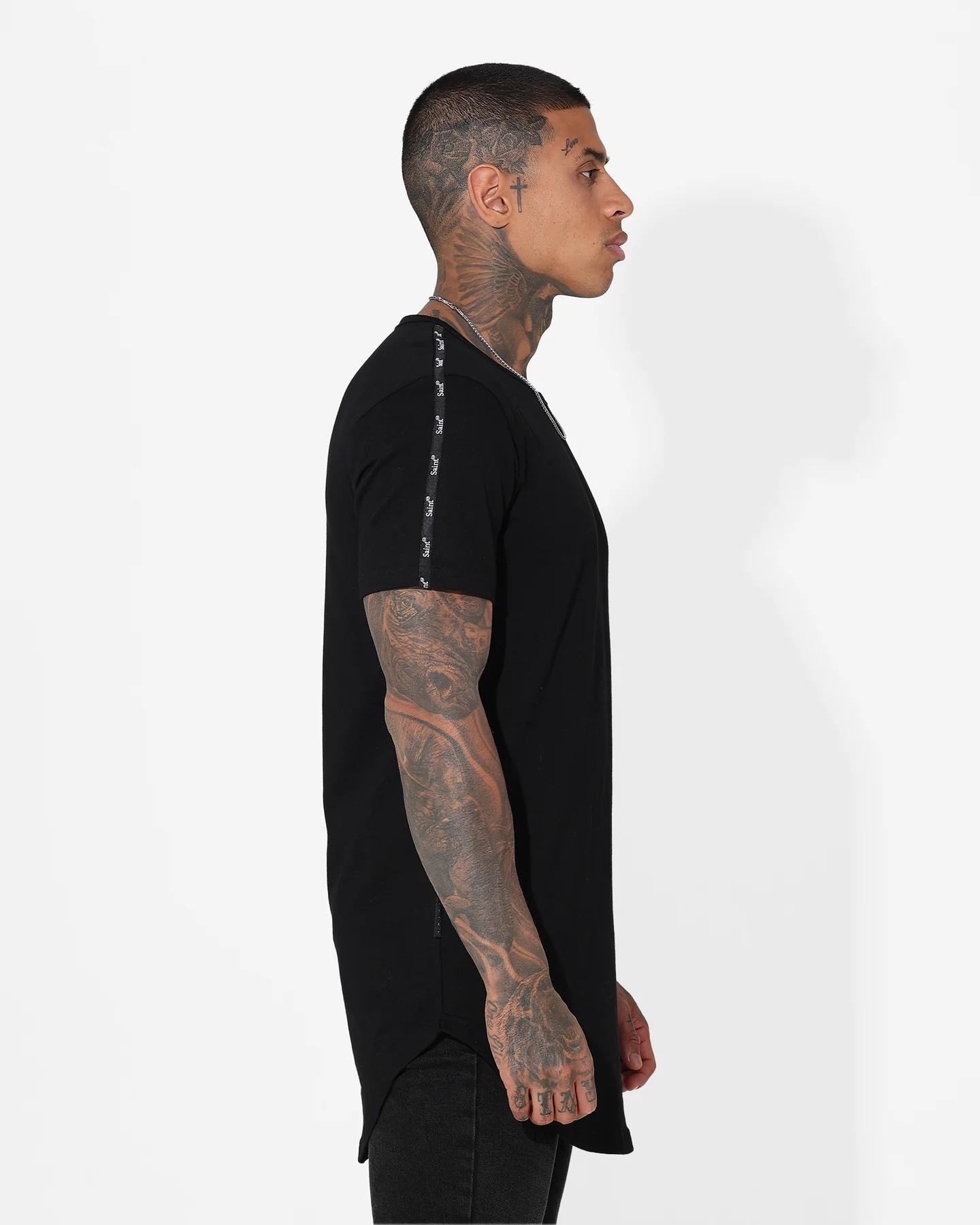 Saint Morta Numeraire Sport El Duplo T-Shirt Black/Black - Image 5