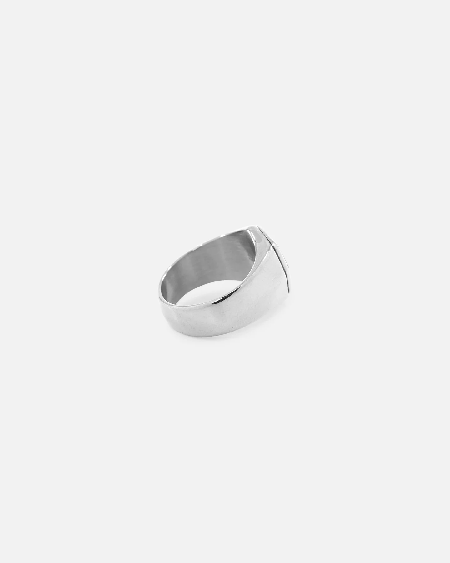 Saint Morta Onyx Octagon Signet Ring White Gold - Image 8