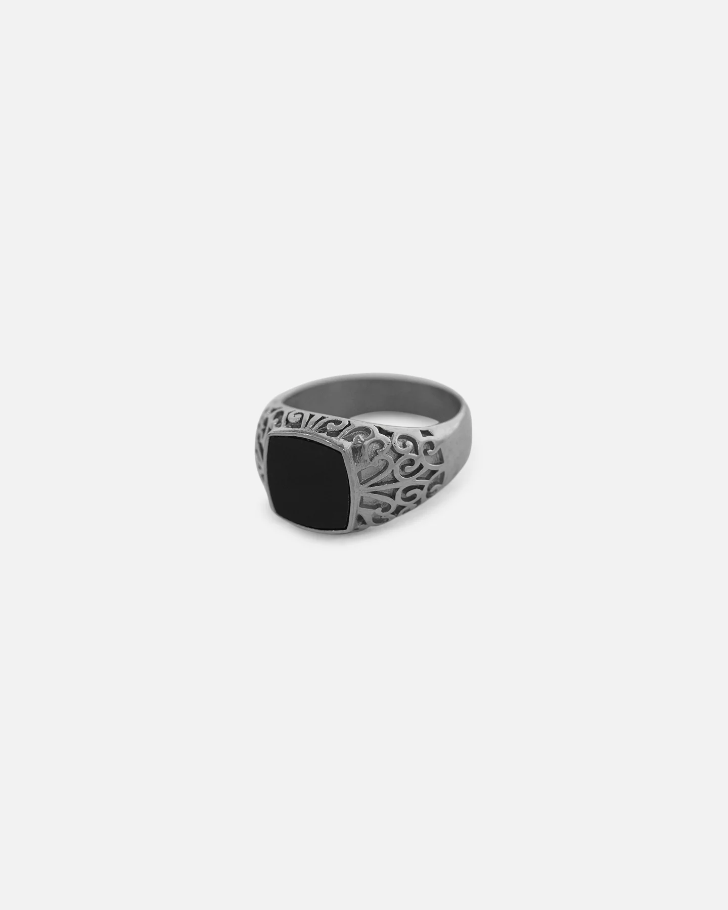 Saint Morta Onyx Square Ring White Gold - Image 3
