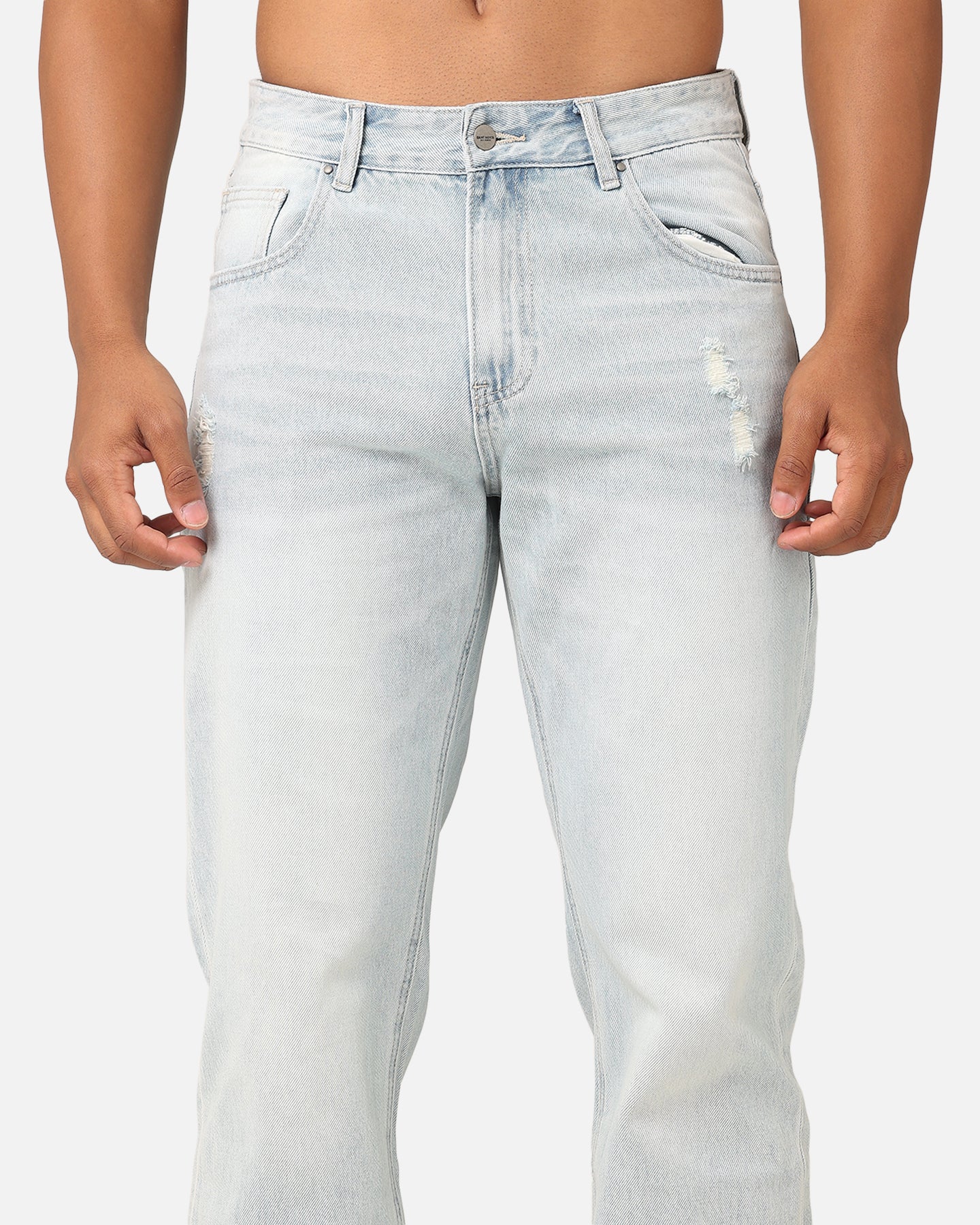 Saint Morta Psykhe Distressed Jeans Light Blue - Image 7