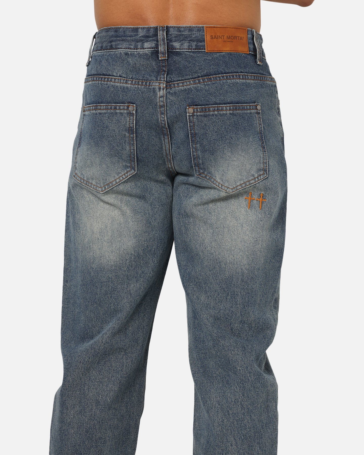 Saint Morta Psykhe Jeans Dirty Denim - Image 8