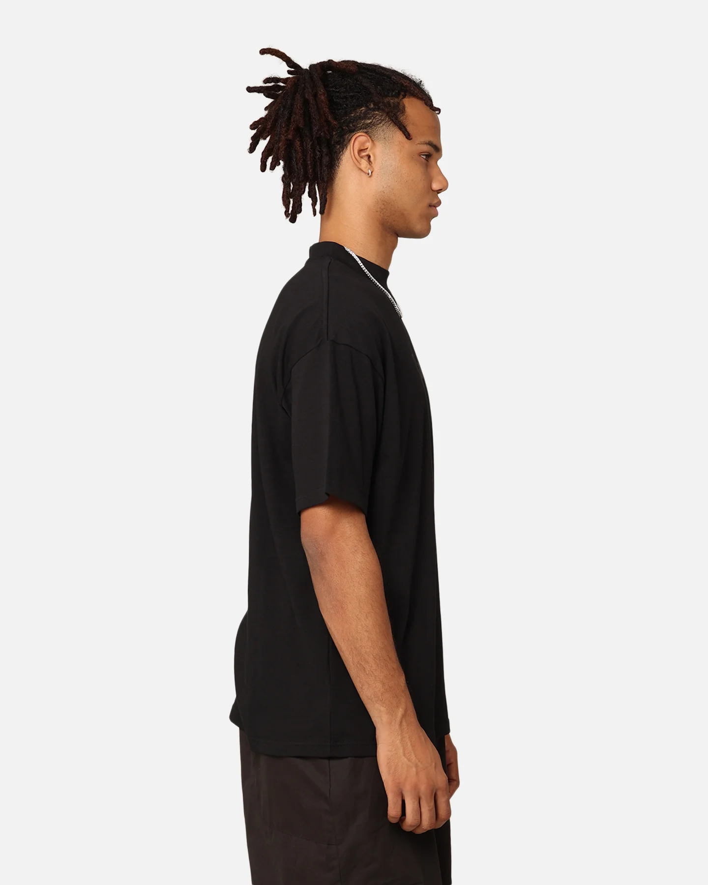 Saint Morta Rebirth Mock Neck T-Shirt Black - Image 5