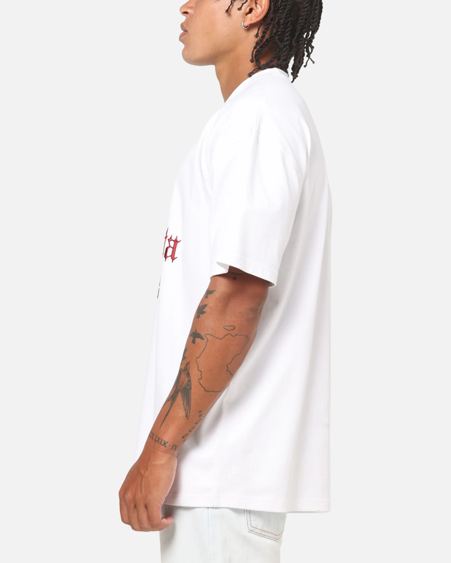 Saint Morta Regal Scripture Boxy T-Shirt White - Image 6