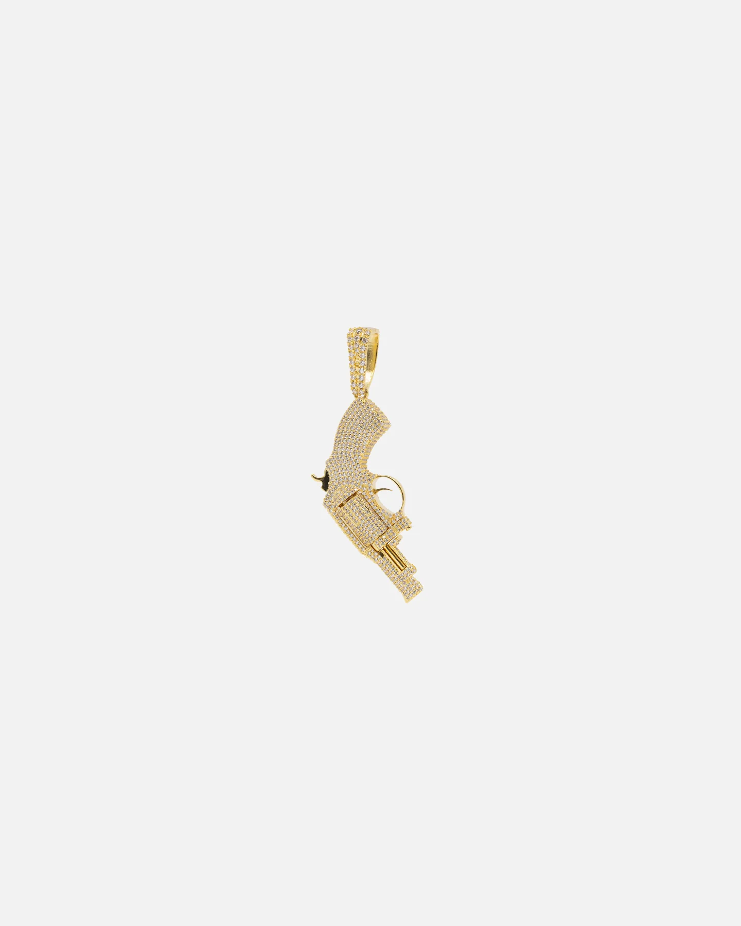 Saint Morta Revolver Pendant Iced Gold - Image 2