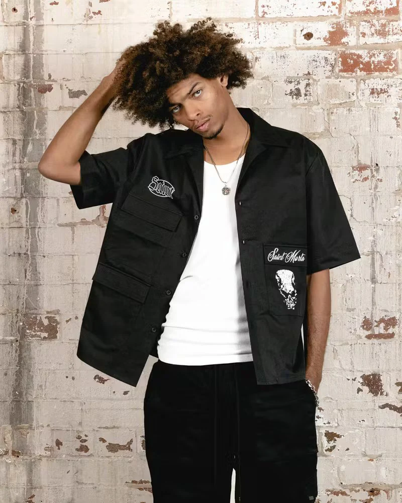 Saint Morta Roadhouse Short Sleeve Shirt Black - Image 17