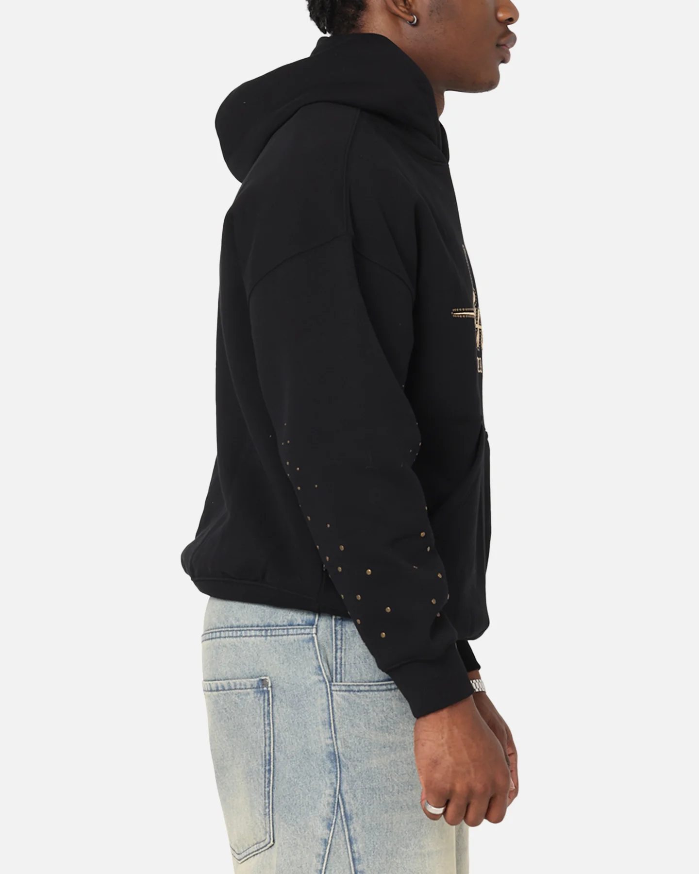 Saint Morta Rodeo Drive Boxy Hoodie Black - Image 4
