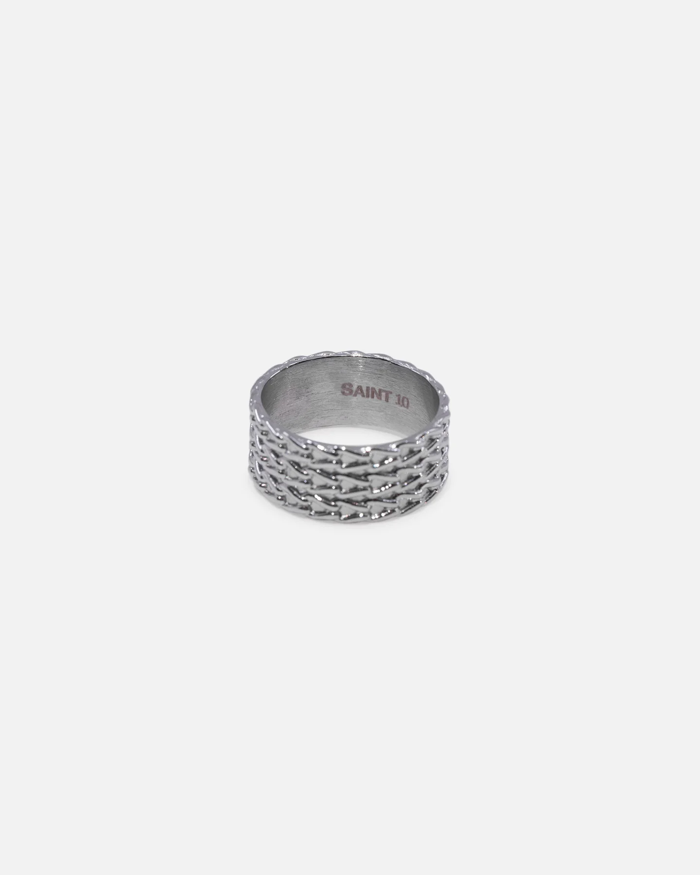 Saint Morta Rope Chain Ring White Gold - Image 5