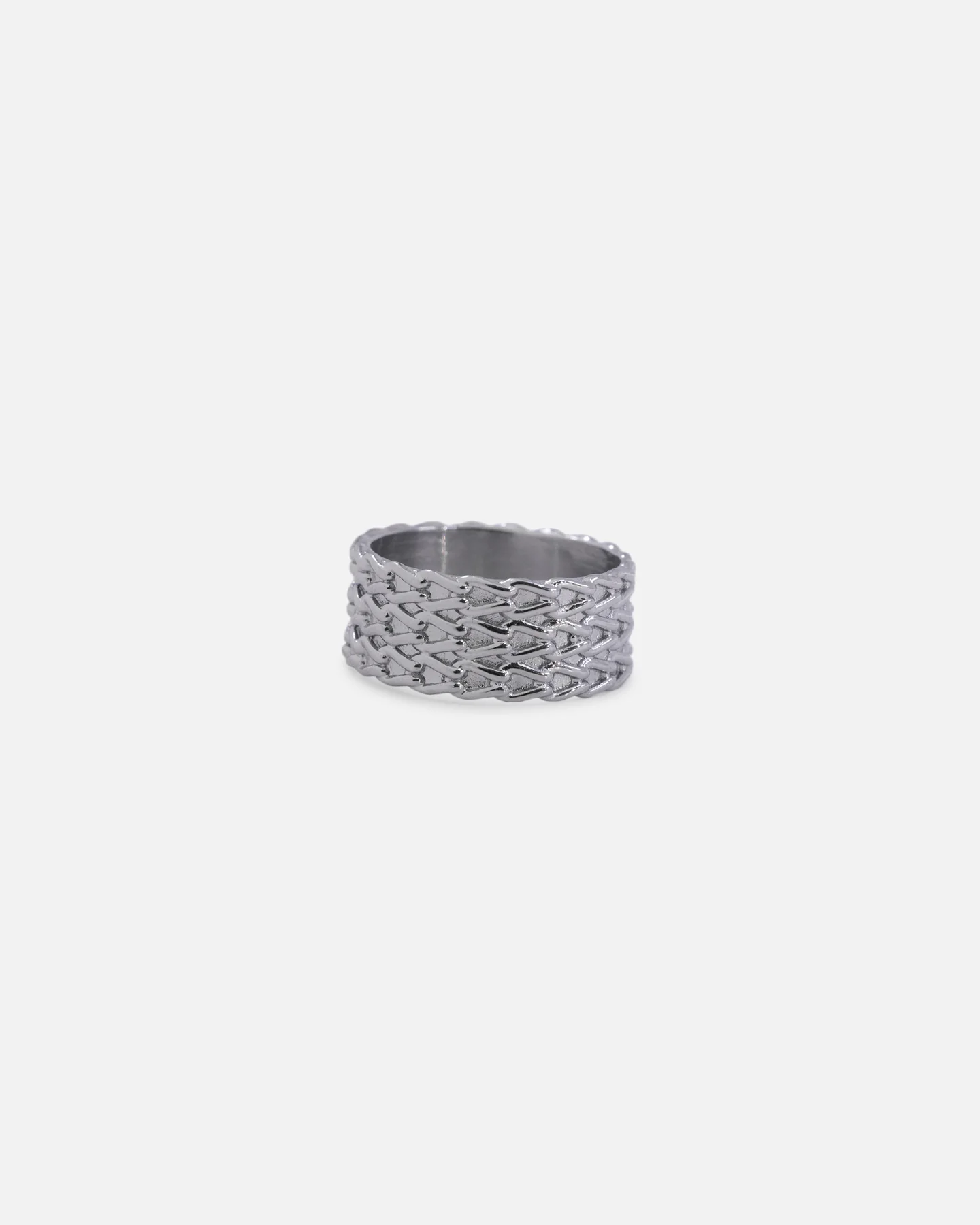 Saint Morta Rope Chain Ring White Gold - Image 6