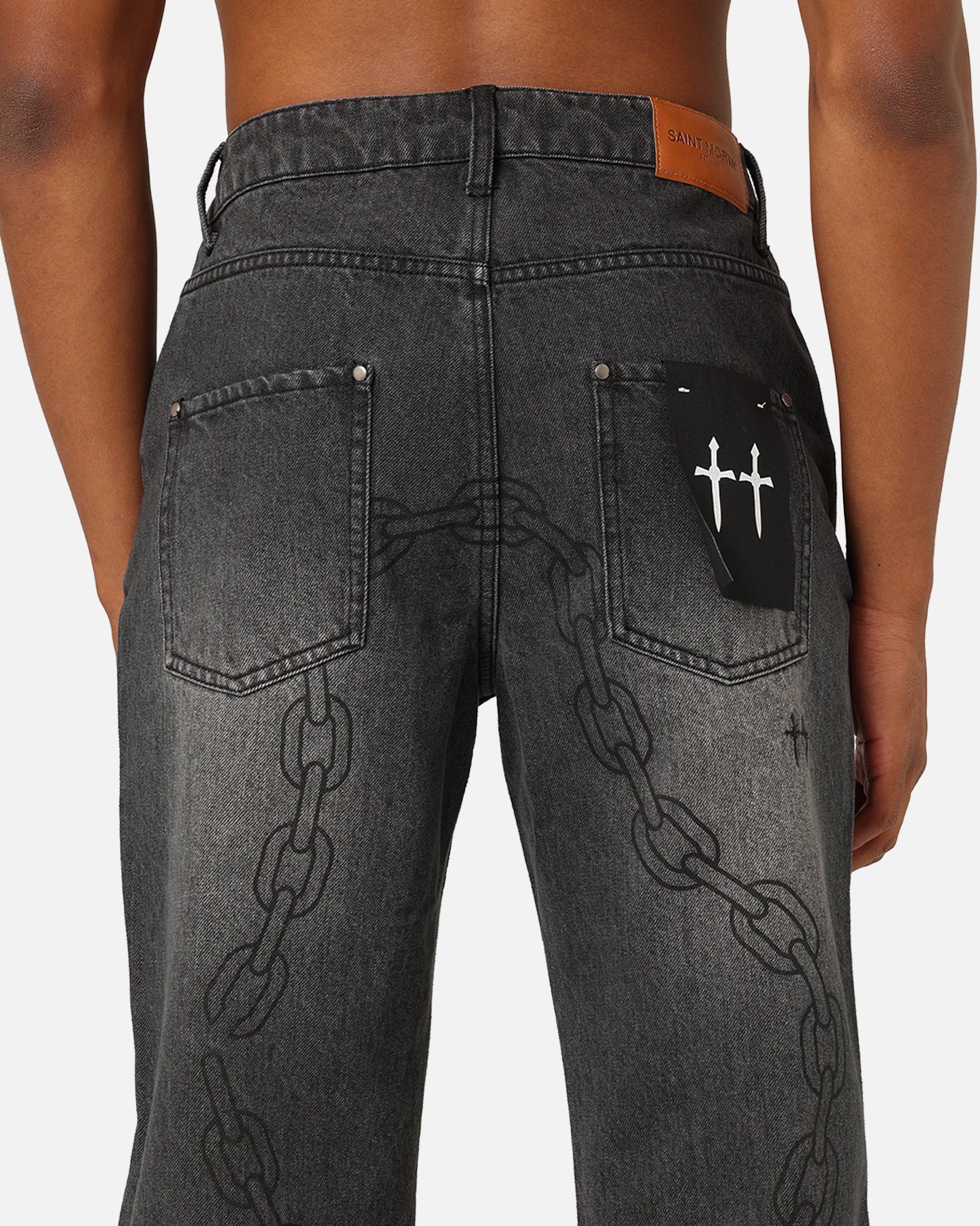 Saint Morta Rosary Psykhe Jeans Black Shadow - Image 8