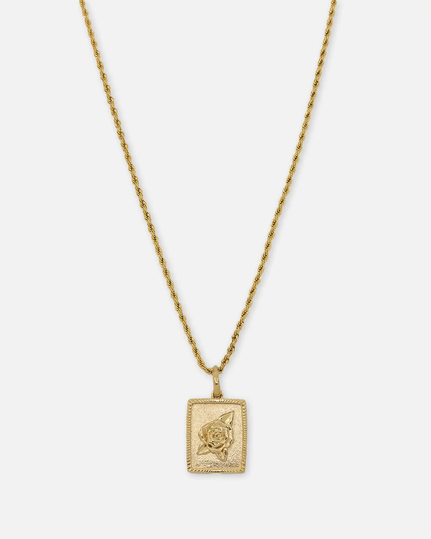 Saint Morta Rose Pendant Gold