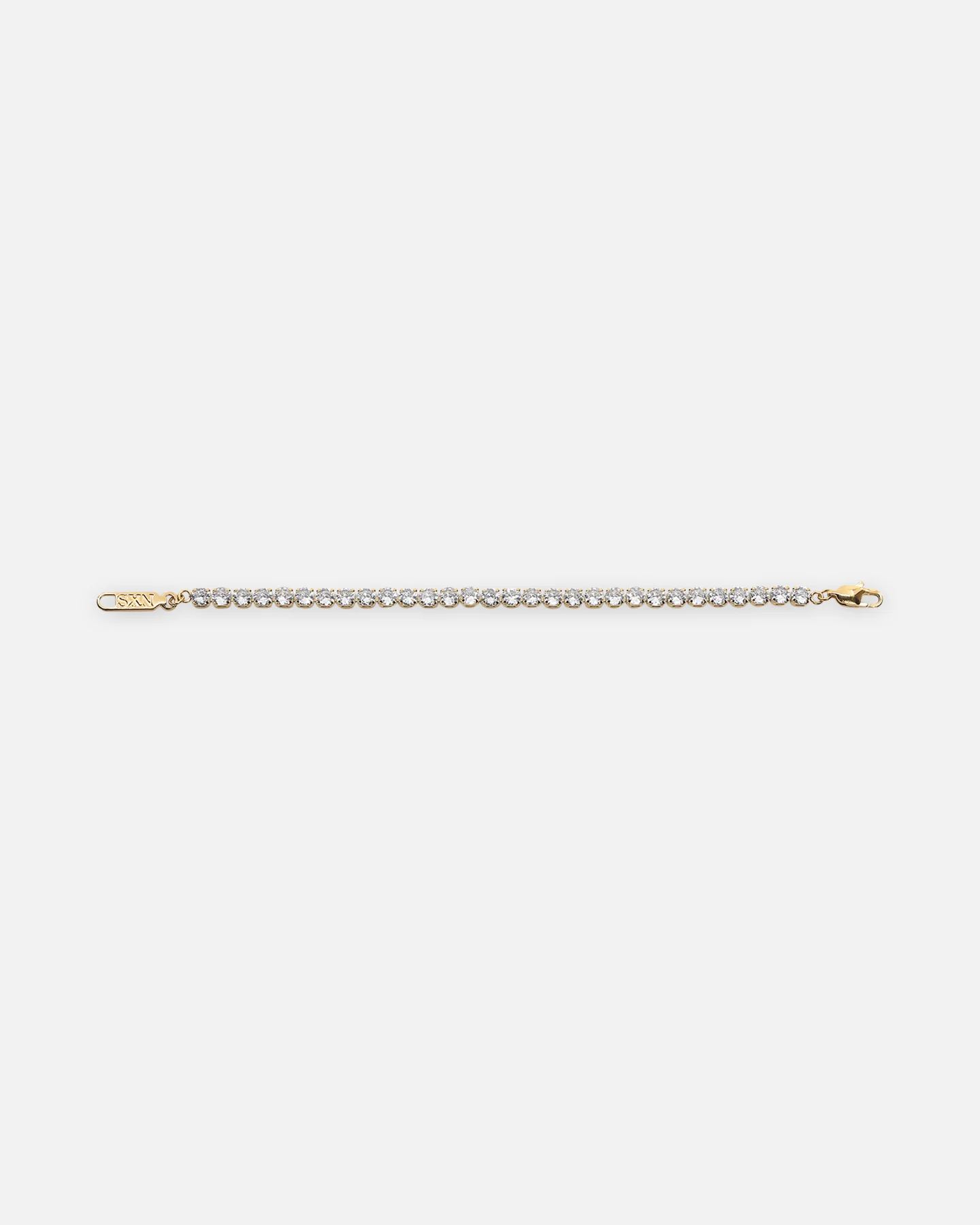 Saint Morta Round Cut Tennis Bracelet Iced Gold - Image 5