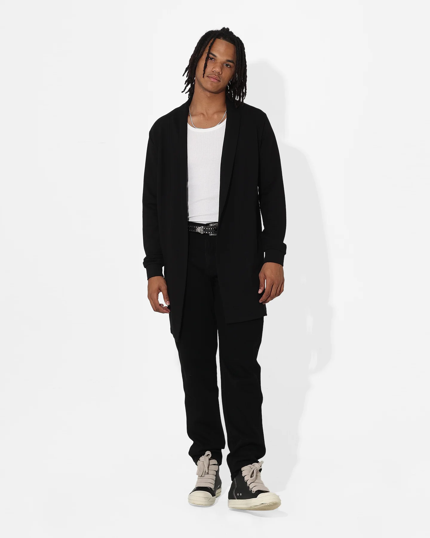 Saint Morta Coffin Party Longline Cardigan Black - Image 2