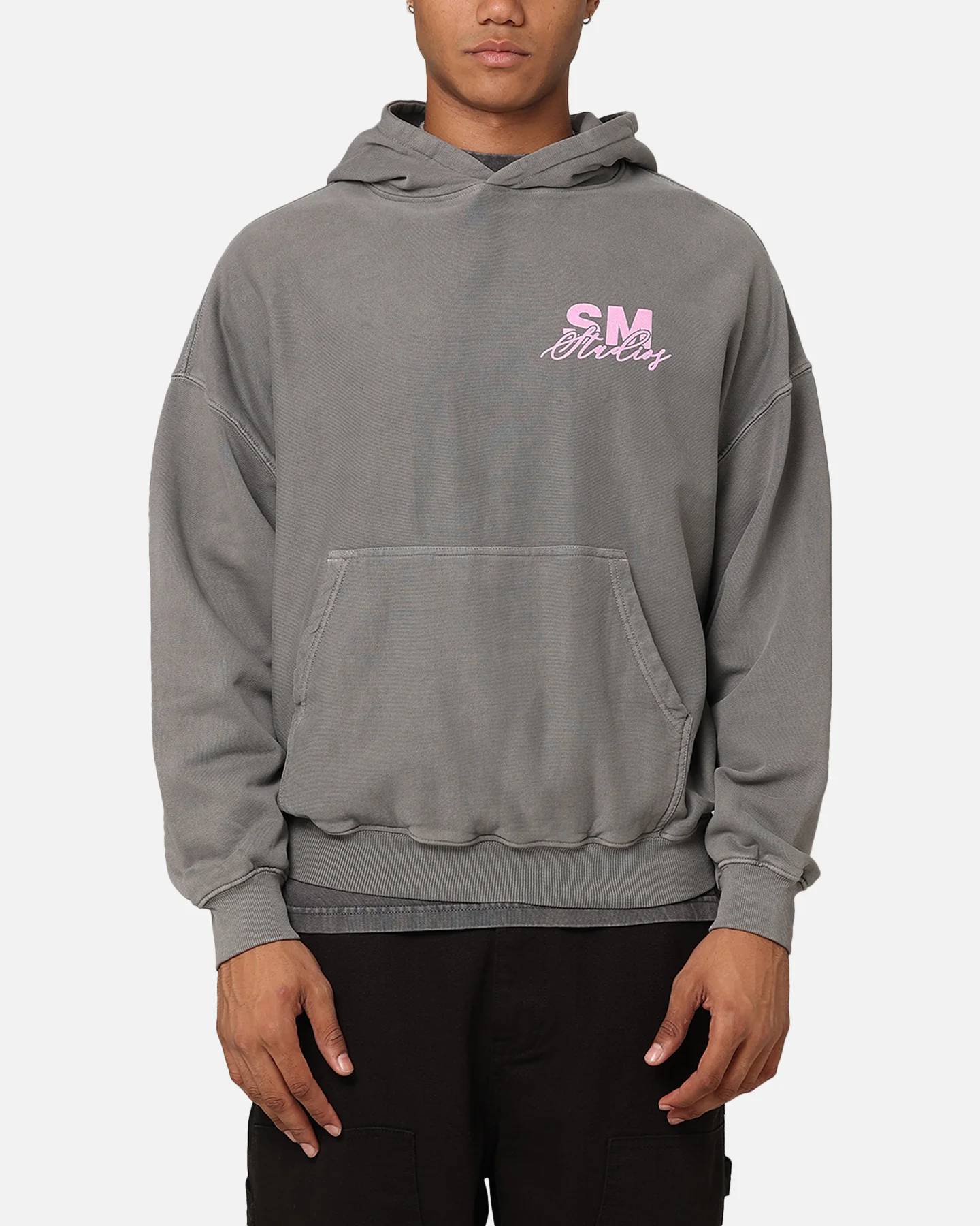 Saint Morta Saint Studios Premium Hoodie Washed Charcoal - Image 2