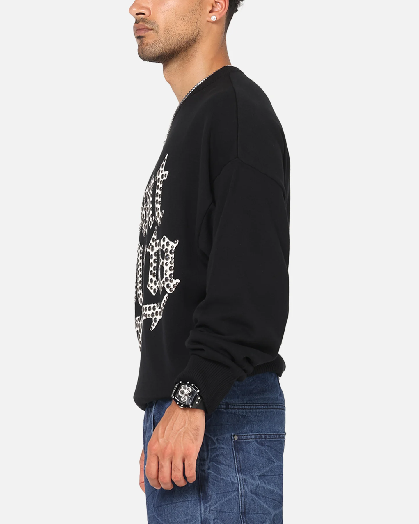 Saint Morta Sanctified Crewneck Sweater Black - Image 5