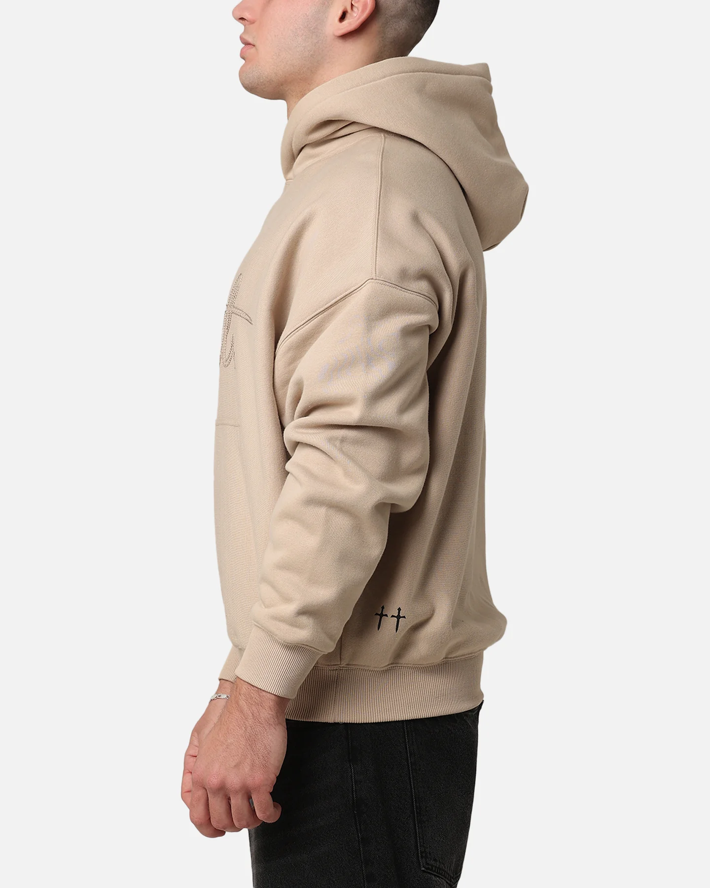 Saint Morta Scribere Premium Hoodie Stone - Image 4