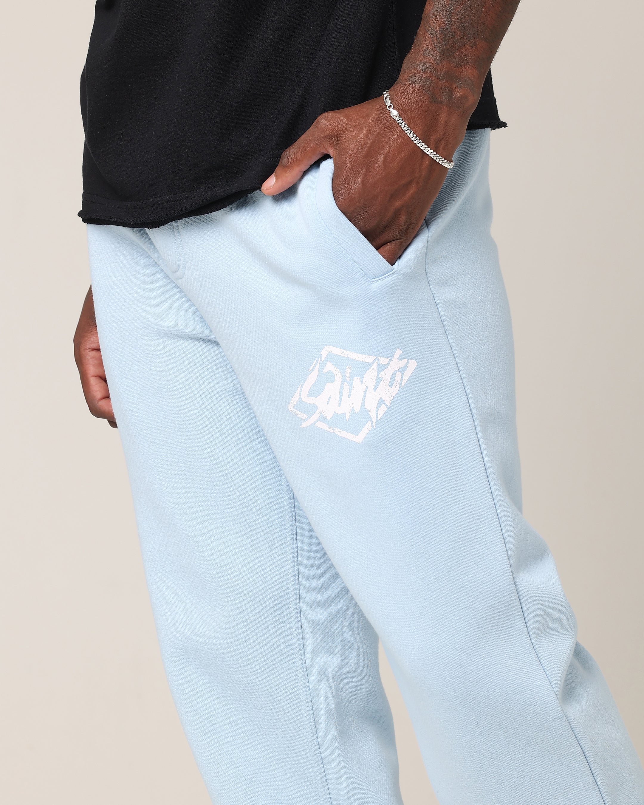 Saint Morta Self Love Track Pants Light Blue - Image 3